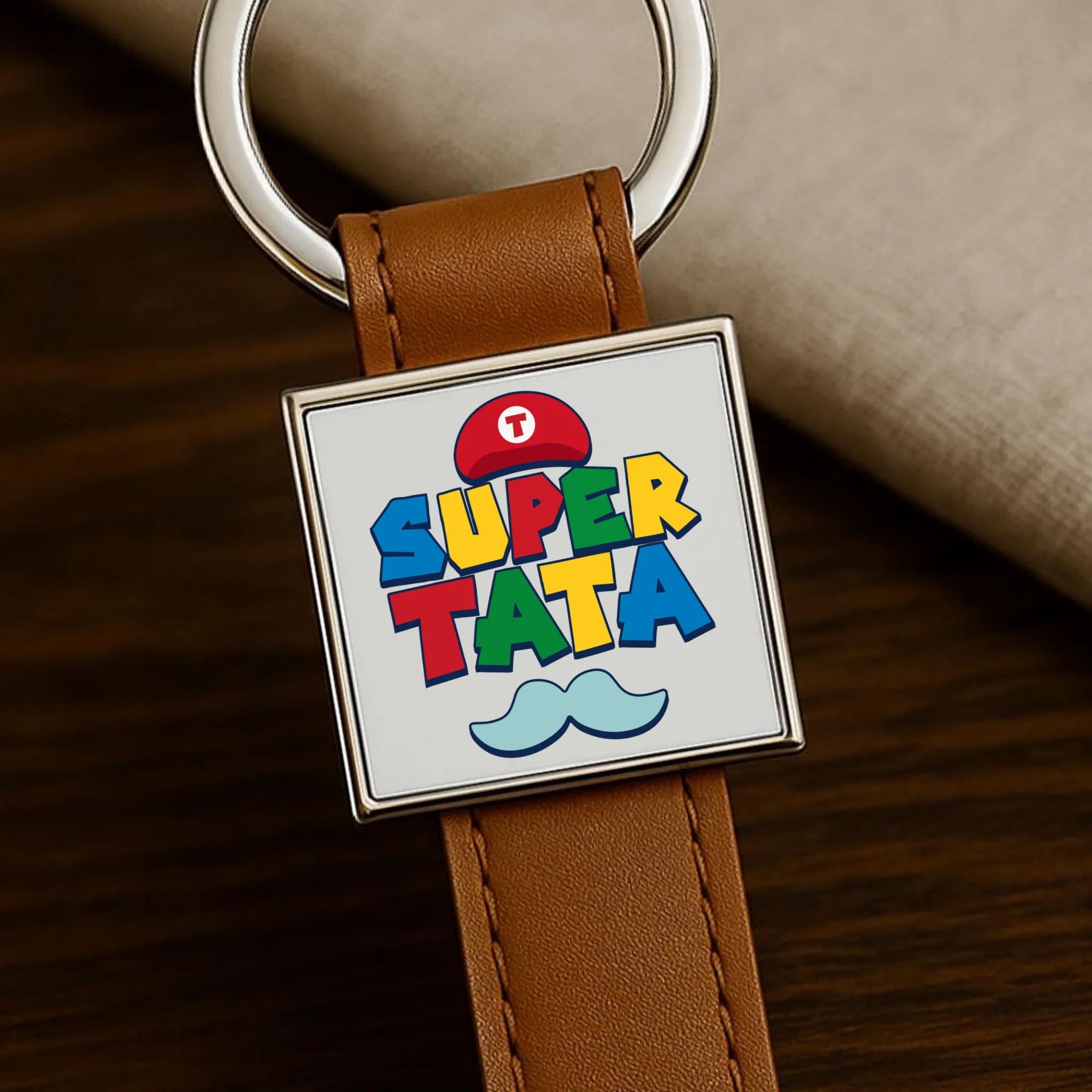 Brelok dla taty - Super Tata w stylu Mario DT28 - StoryCups.pl