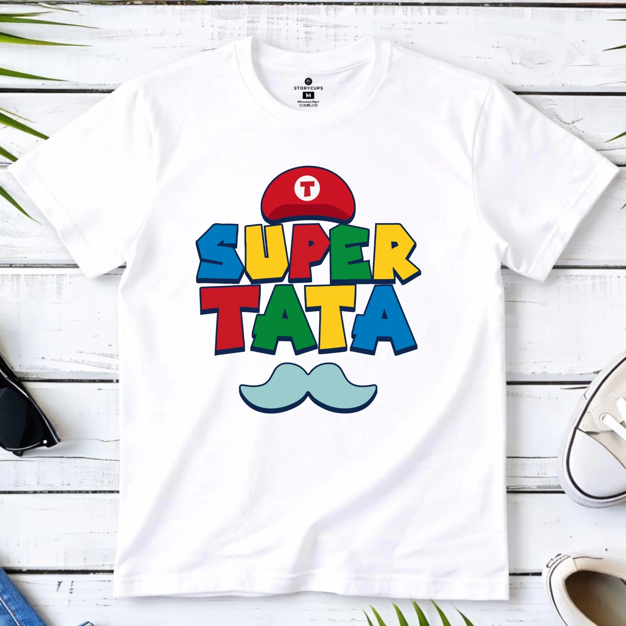 Koszulka dla taty - Super Tata w stylu Mario DT28 - StoryCups.pl