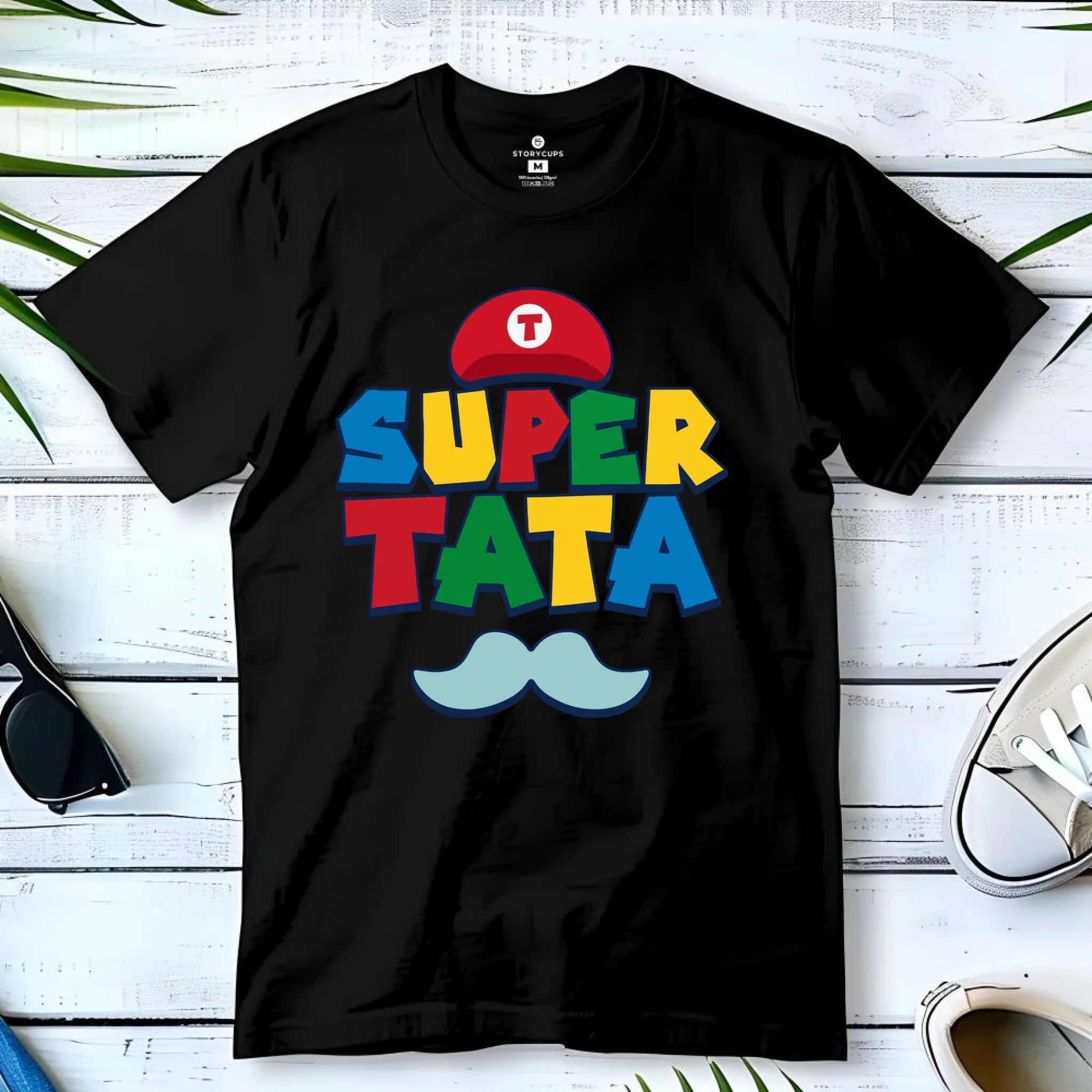 Koszulka dla taty - Super Tata w stylu Mario DT28 - StoryCups.pl