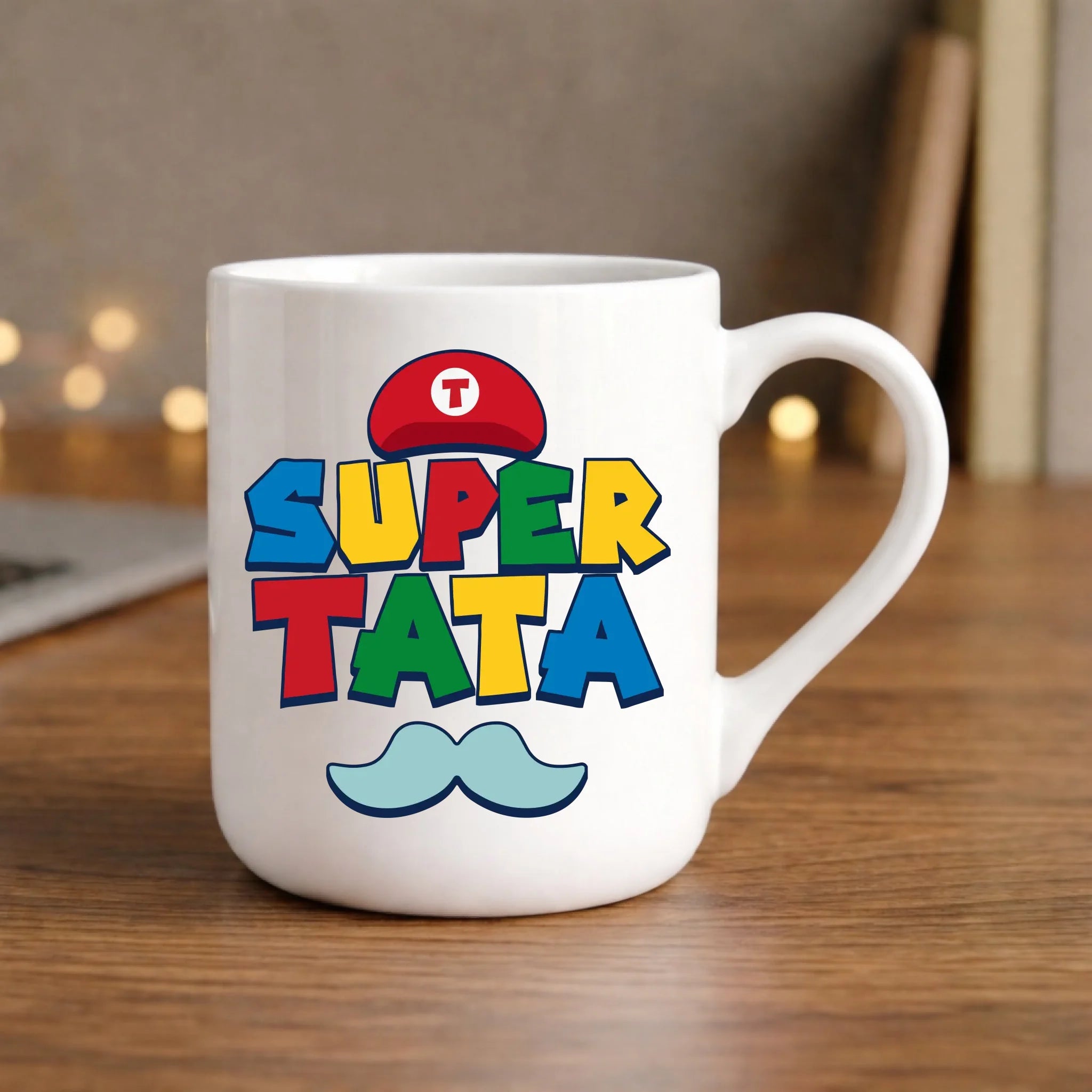 Kubek elegant dla taty - Super Tata w stylu Mario DT28 - StoryCups.pl