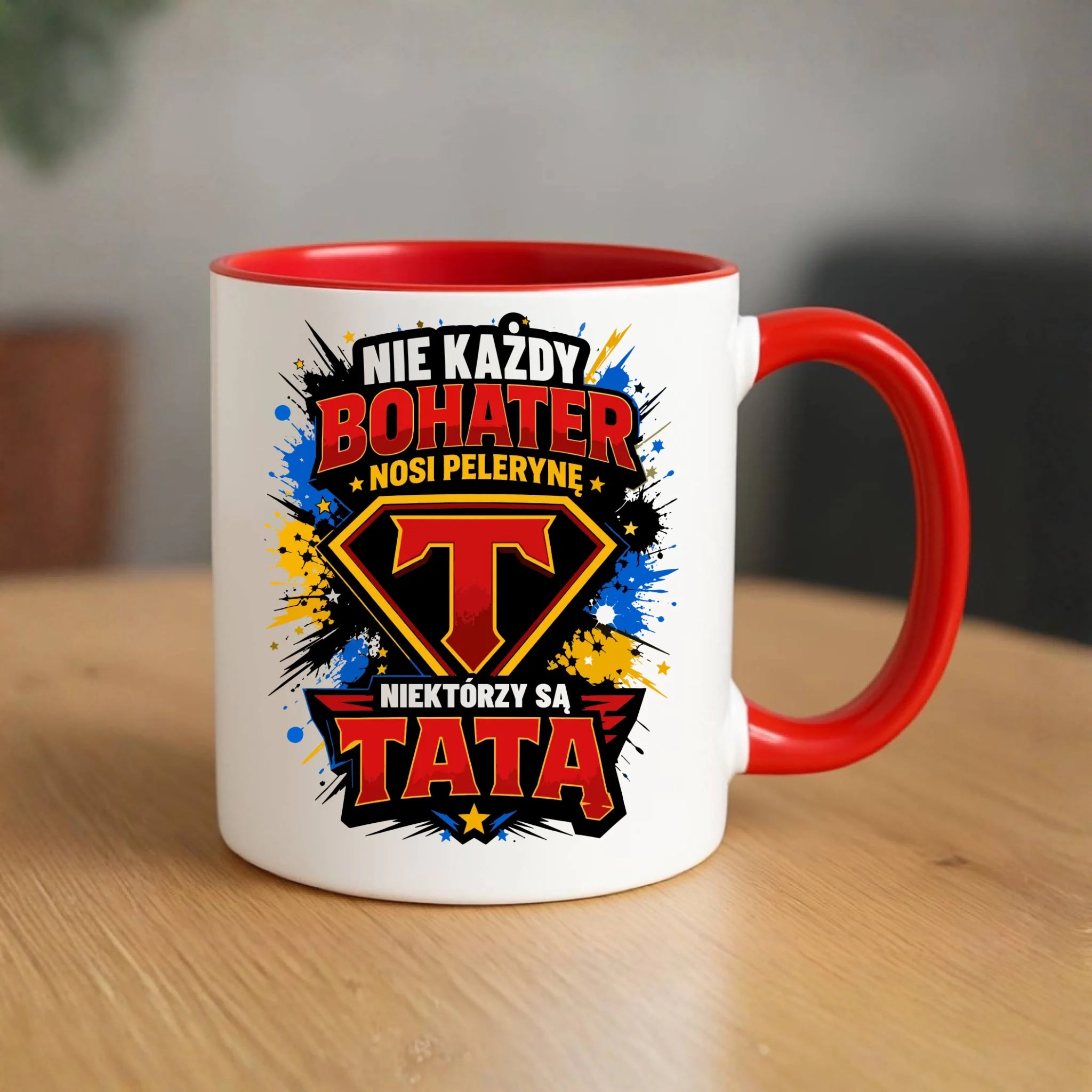 Kubek dla taty - Nie każdy bohater nosi pelerynę DT29 - StoryCups.pl