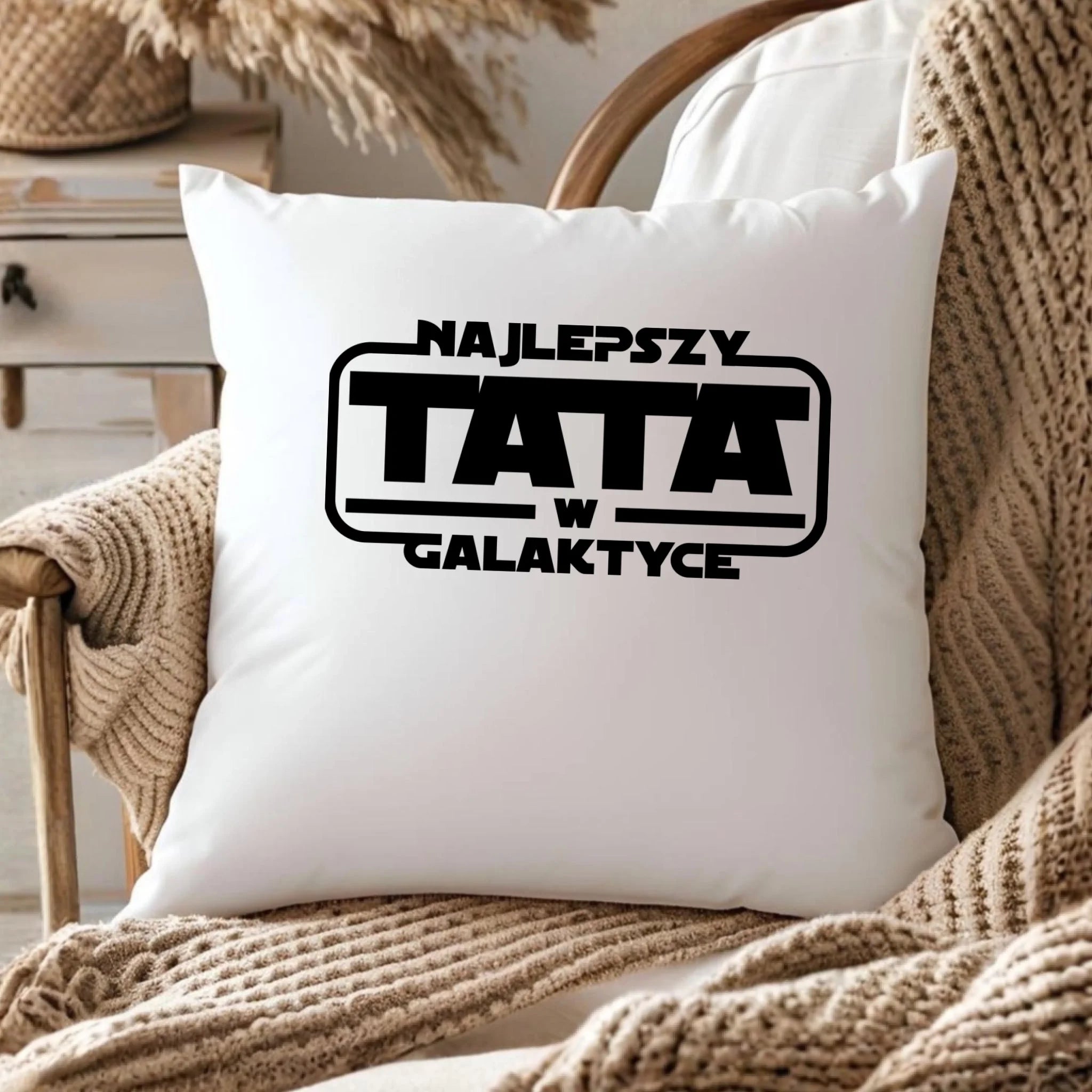 Poduszka dla taty - Najlepszy Tata w galaktyce DT30 - StoryCups.pl