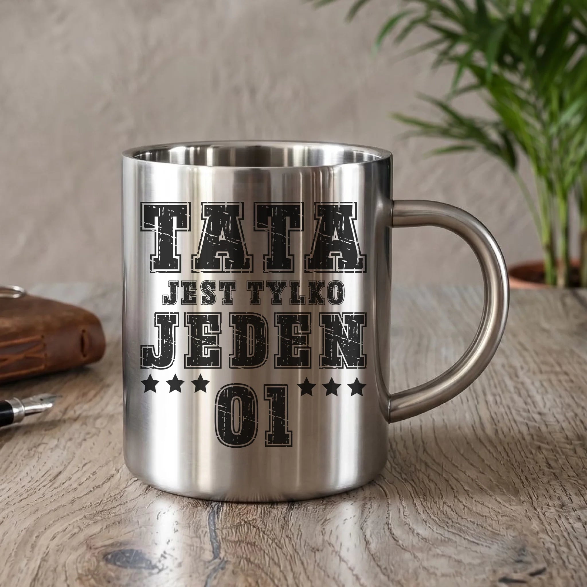 Kubek turystyczny dla taty - Tata jest tylko jeden DT33 - StoryCups.pl