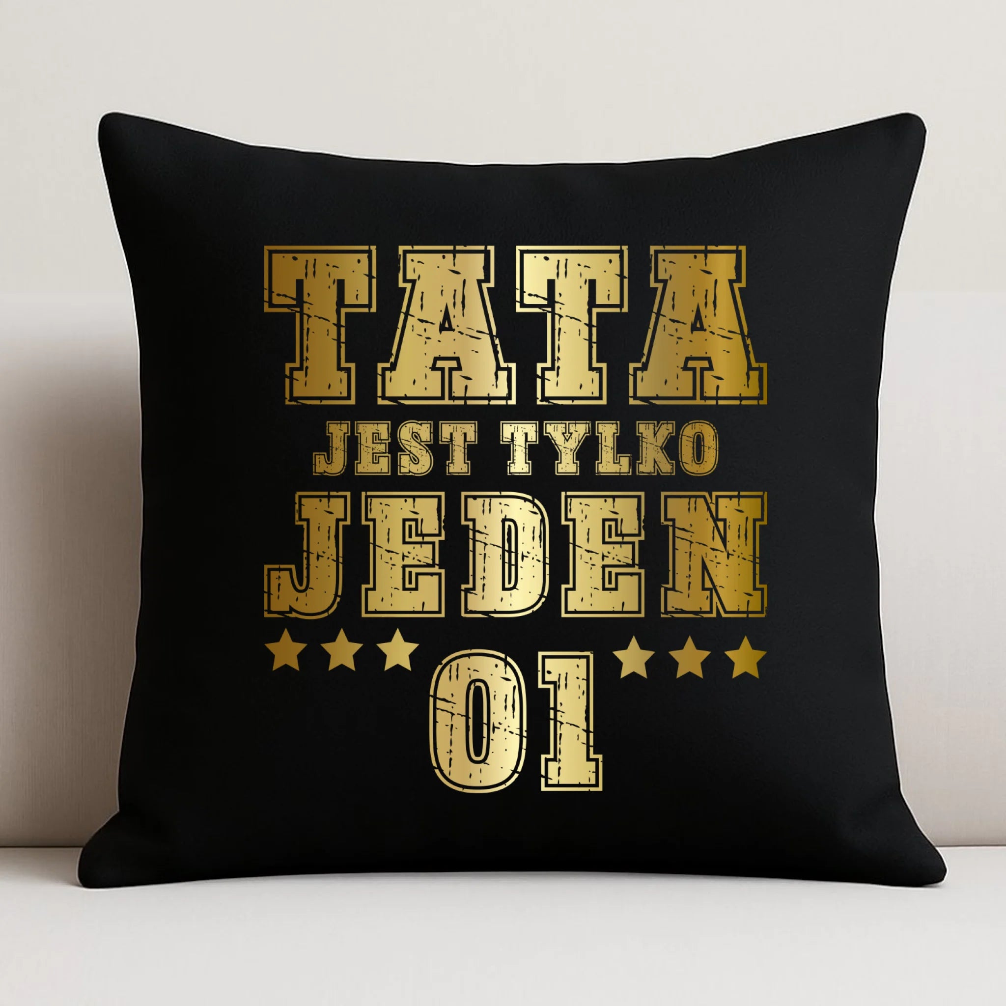 Poduszka dekoracyjna dla taty - Tata jest tylko jeden DT33 - StoryCups.pl