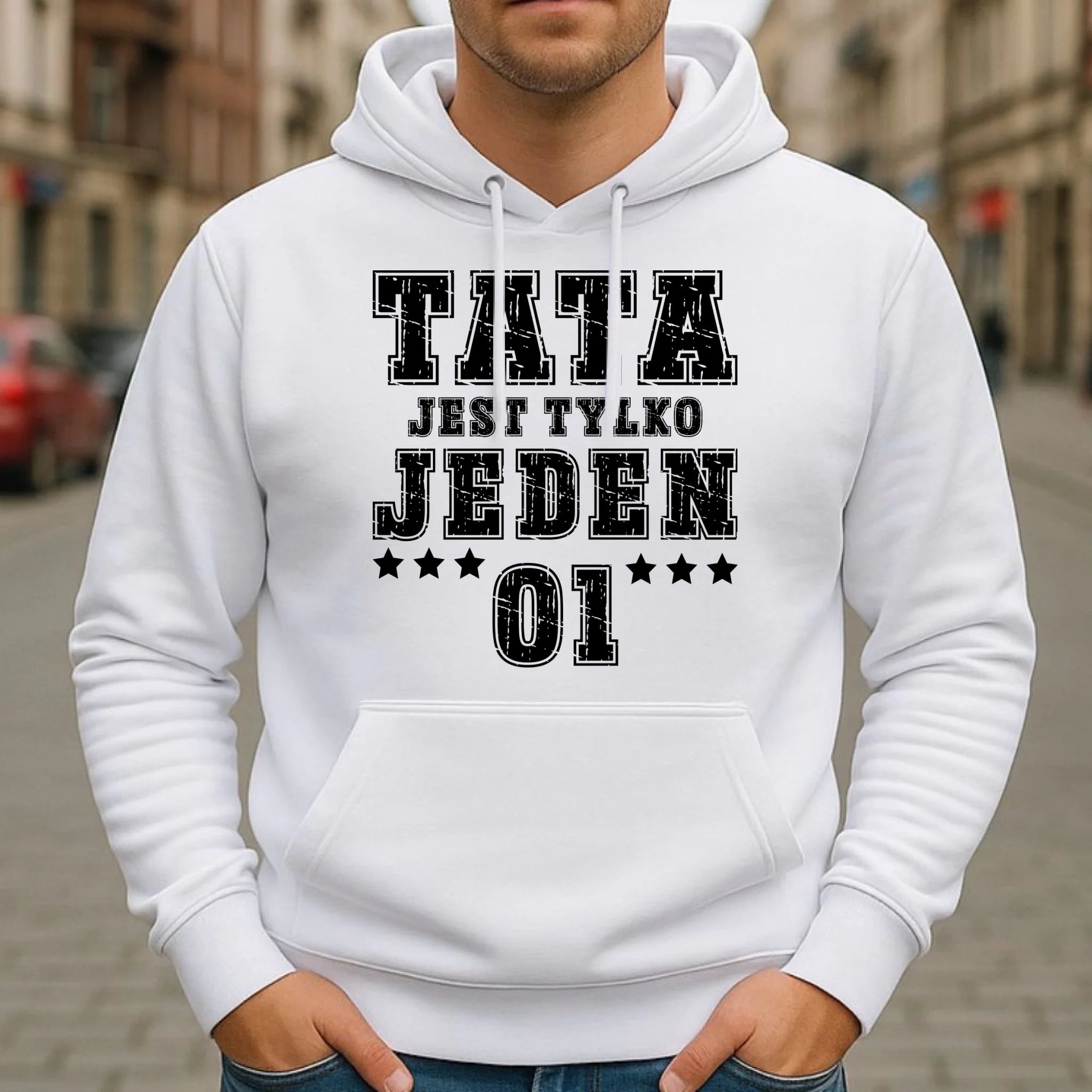 Bluza z kapturem dla taty - Tata jest tylko jeden DT33 - StoryCups.pl