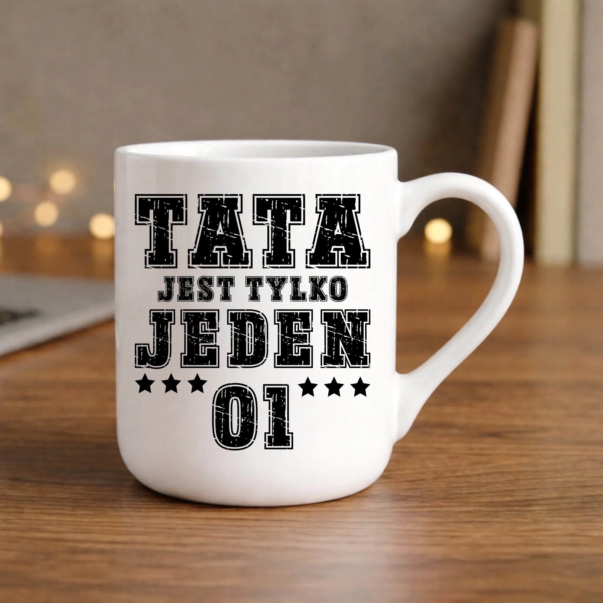 Kubek elegant dla taty - Tata jest tylko jeden DT33 - StoryCups.pl