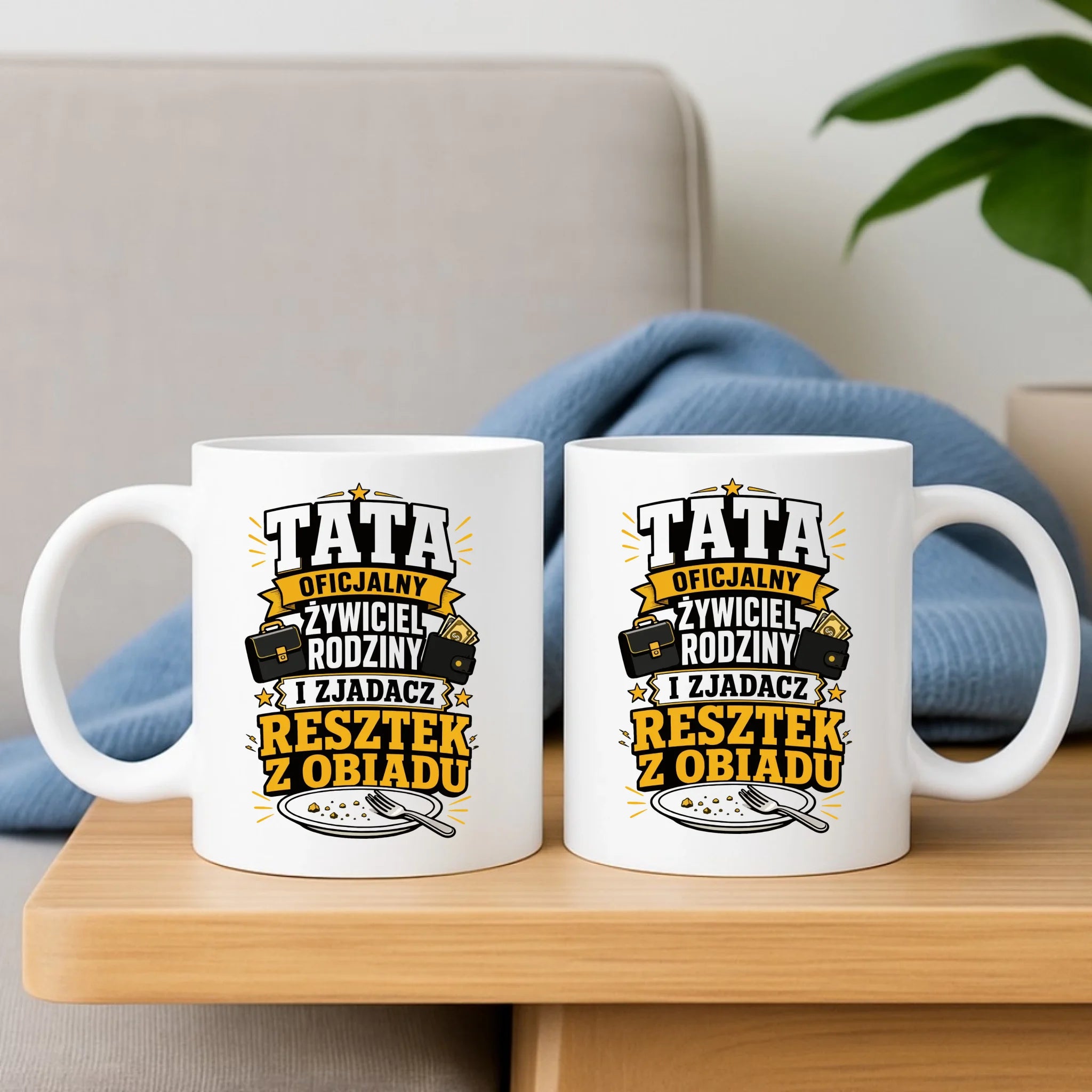 Kubek dla taty - Tata oficjalny żywiciel rodziny DT34 - StoryCups.pl