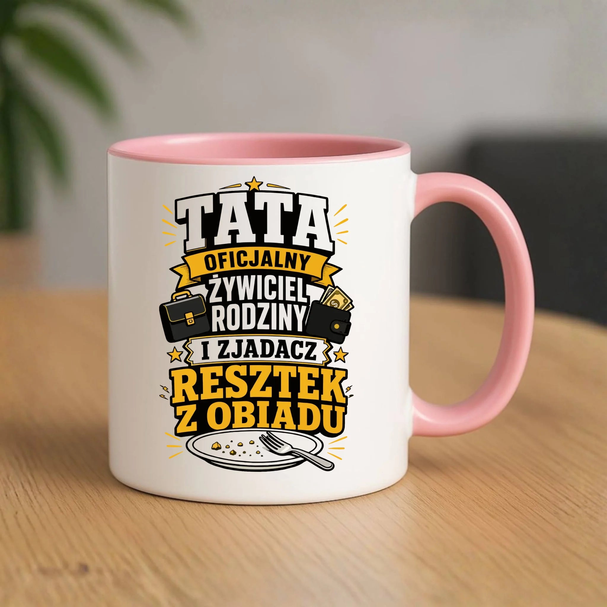 Kubek dla taty - Tata oficjalny żywiciel rodziny DT34 - StoryCups.pl