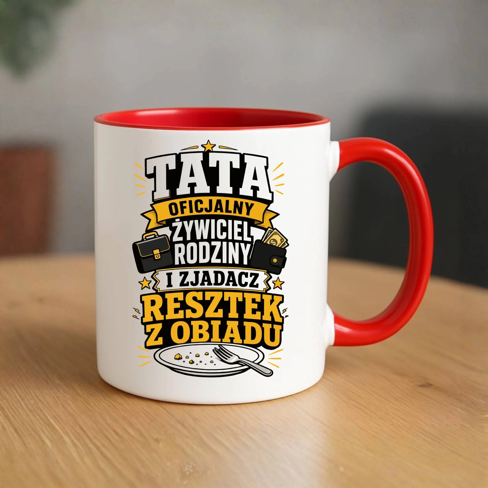 Kubek dla taty - Tata oficjalny żywiciel rodziny DT34 - StoryCups.pl