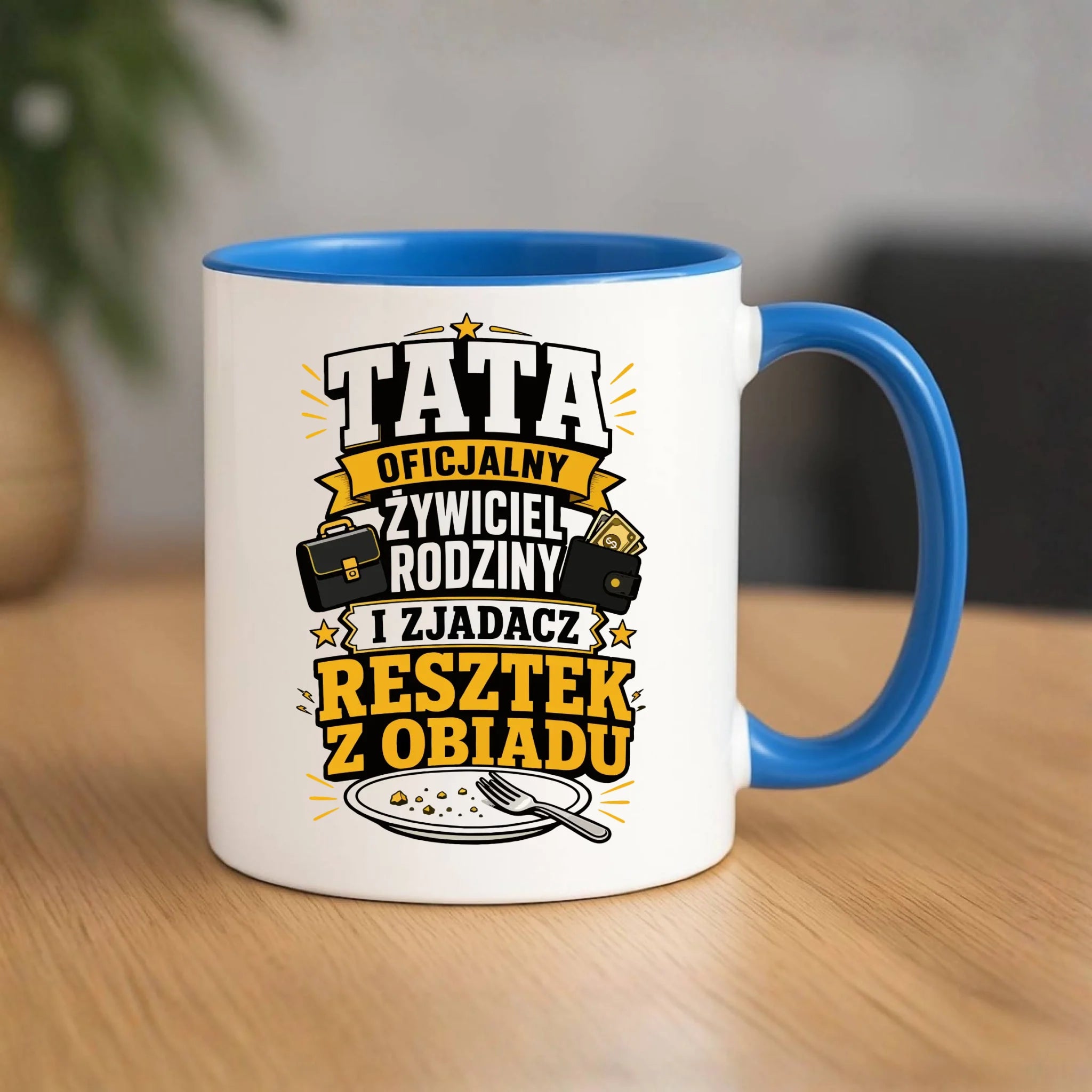 Kubek dla taty - Tata oficjalny żywiciel rodziny DT34 - StoryCups.pl
