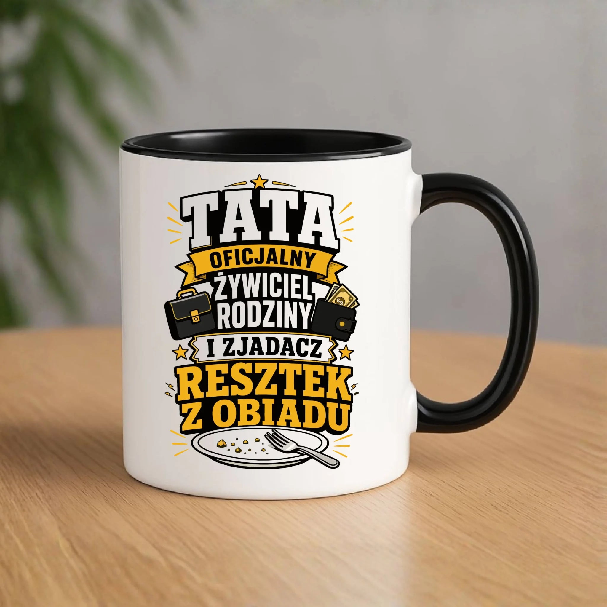 Kubek dla taty - Tata oficjalny żywiciel rodziny DT34 - StoryCups.pl
