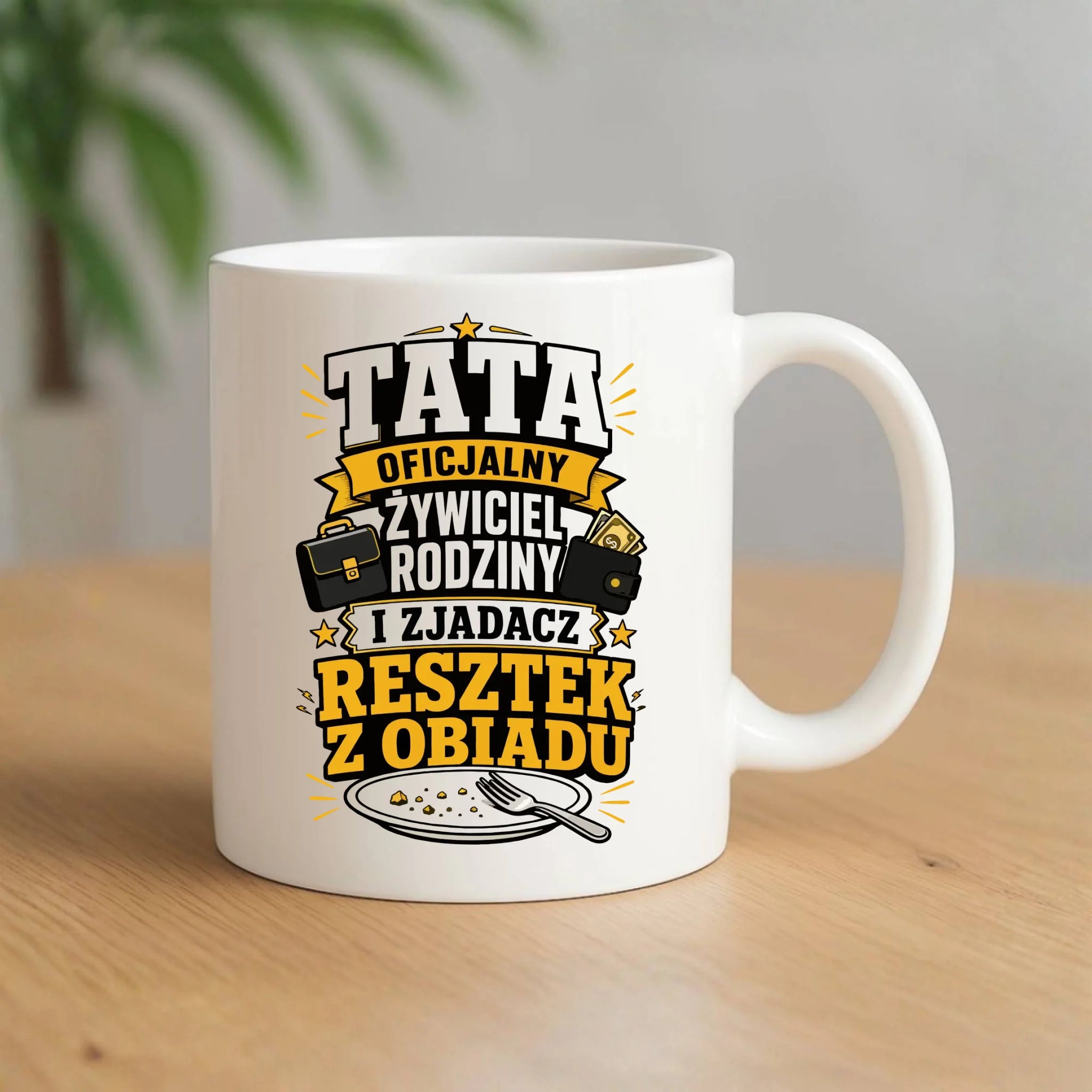 Kubek dla taty - Tata oficjalny żywiciel rodziny DT34 - StoryCups.pl