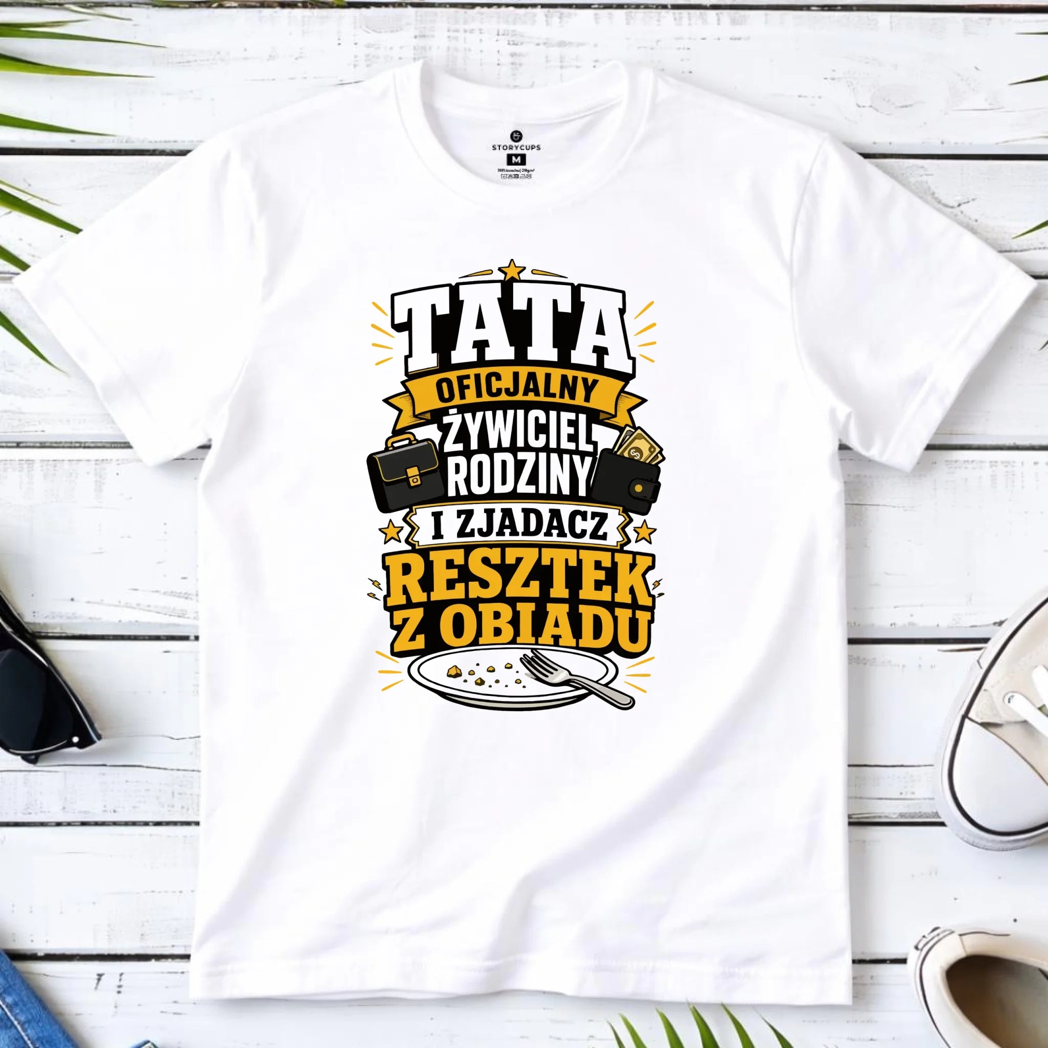 Koszulka dla taty - Tata oficjalny żywiciel rodziny DT34 - StoryCups.pl