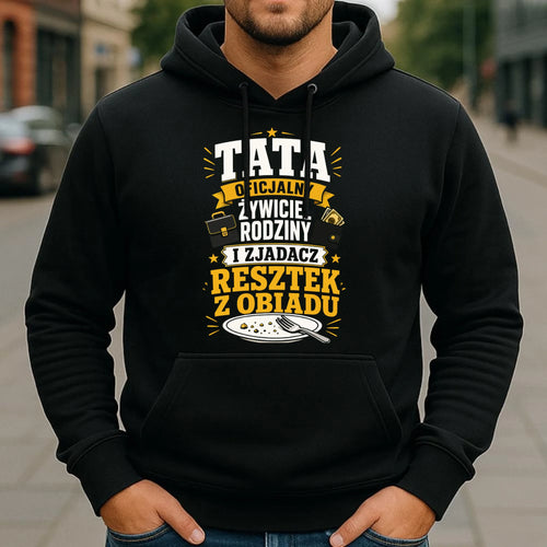 Bluza z kapturem dla taty - Tata oficjalny żywiciel rodziny DT34 - StoryCups.pl