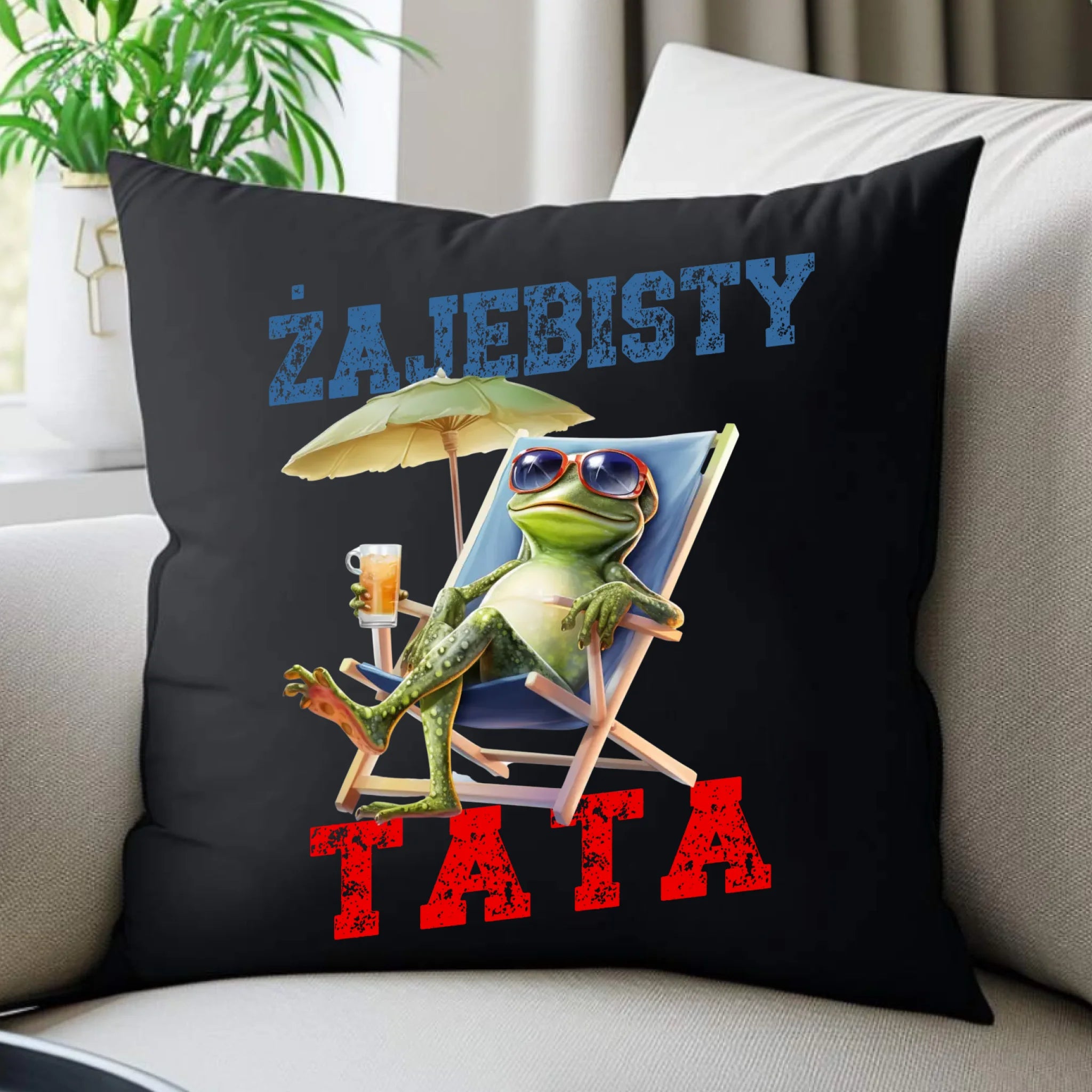 Poduszka dekoracyjna dla taty - Żajebisty Tata DT35 - StoryCups.pl