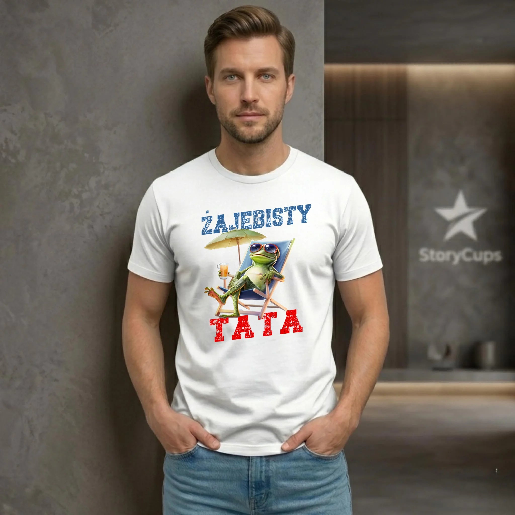 Koszulka dla taty - Żajebisty Tata DT35 - StoryCups.pl