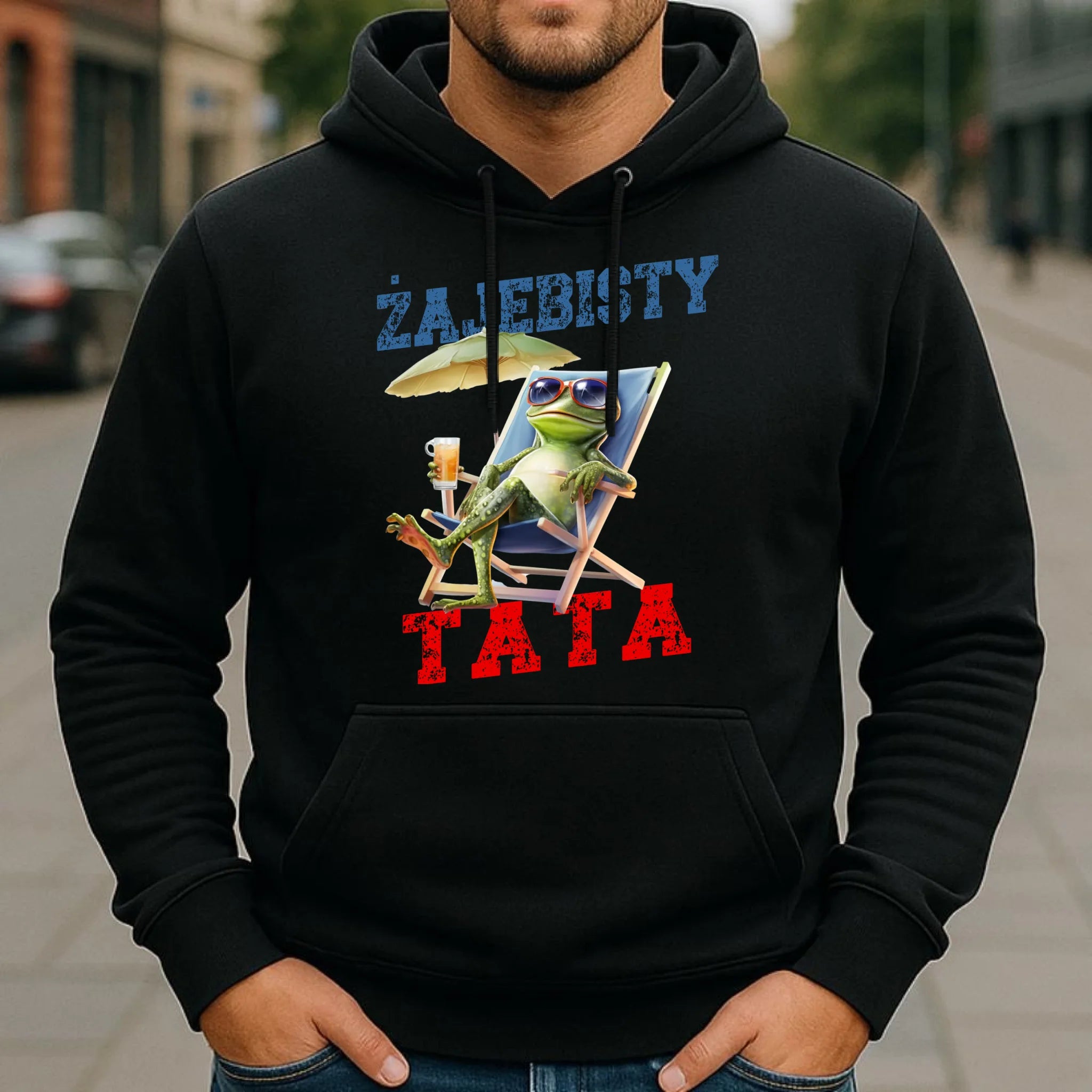 Bluza z kapturem dla taty - Żajebisty Tata DT35 - StoryCups.pl