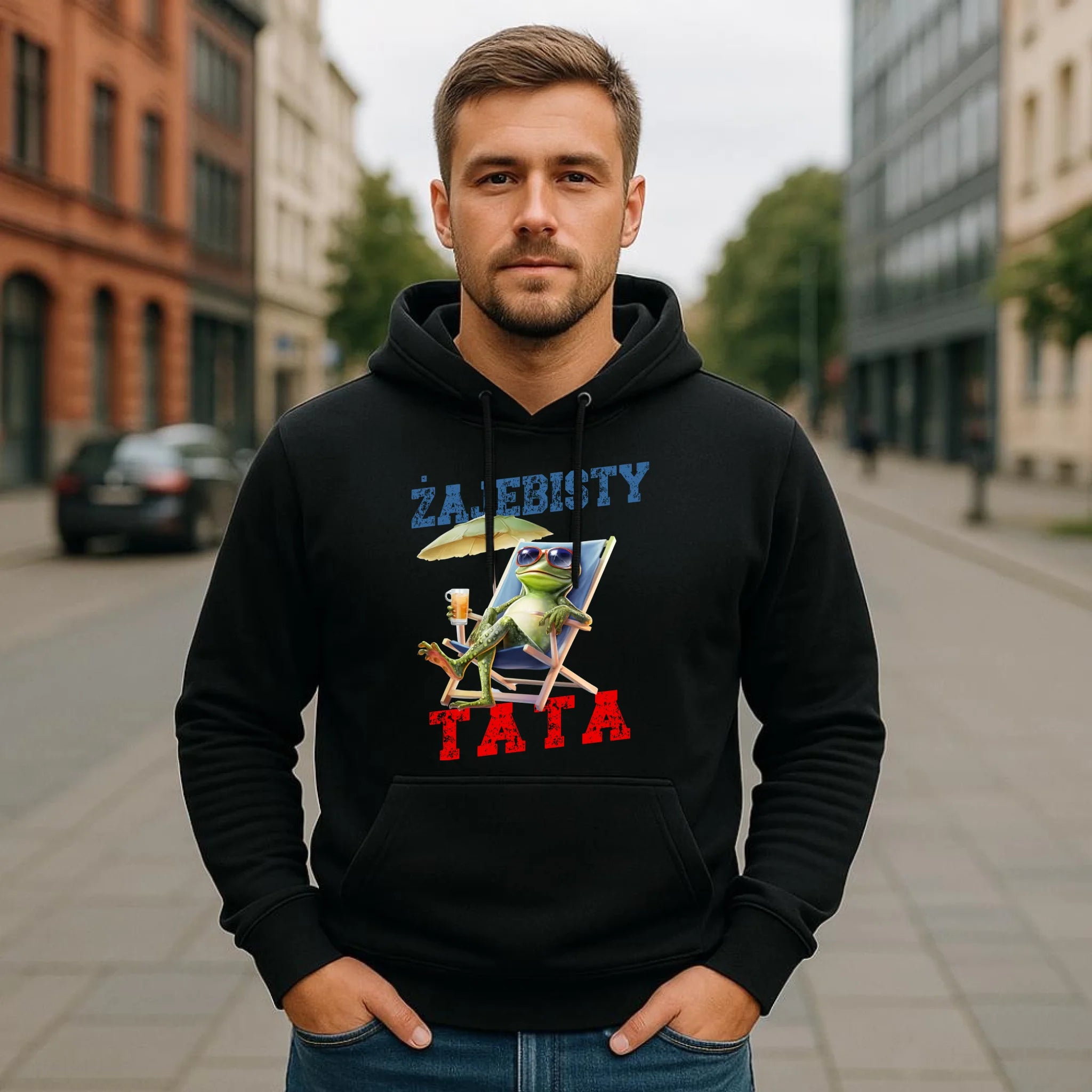 Bluza z kapturem dla taty - Żajebisty Tata DT35 - StoryCups.pl