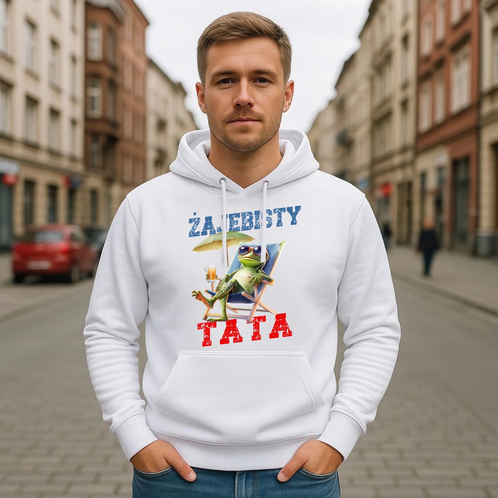 Bluza z kapturem dla taty - Żajebisty Tata DT35 - StoryCups.pl