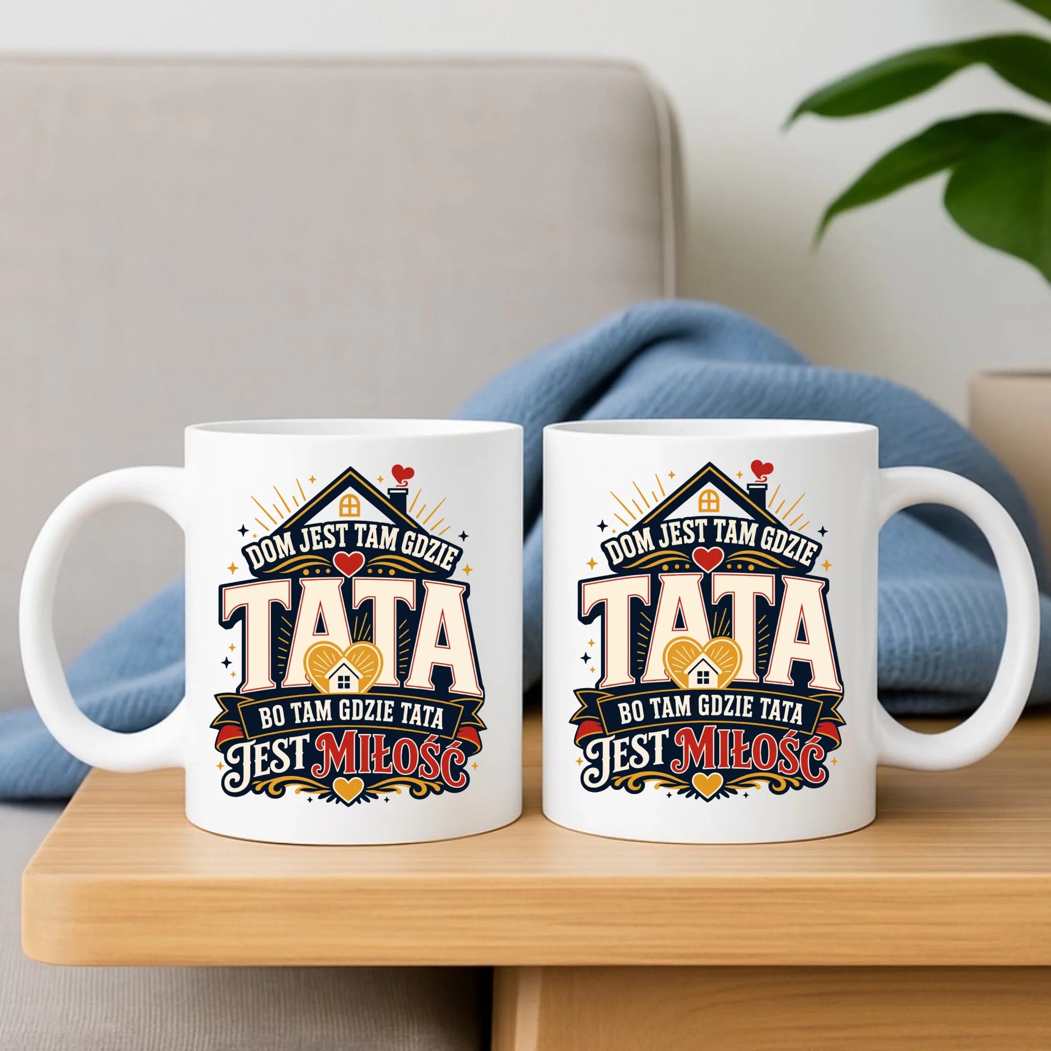 Kubek dla taty - Dom jest tam gdzie tata DT37 - StoryCups.pl