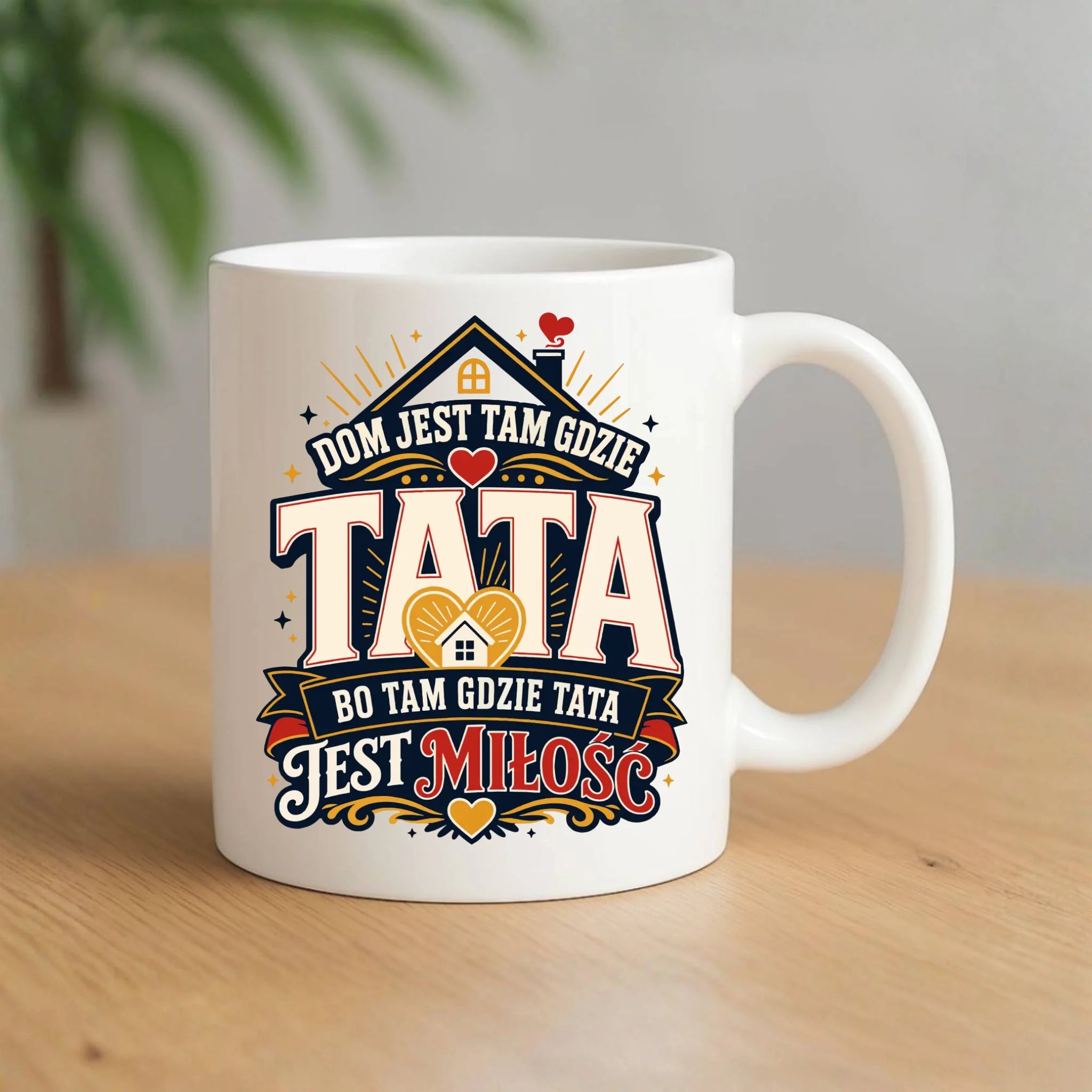 Kubek dla taty - Dom jest tam gdzie tata DT37 - StoryCups.pl