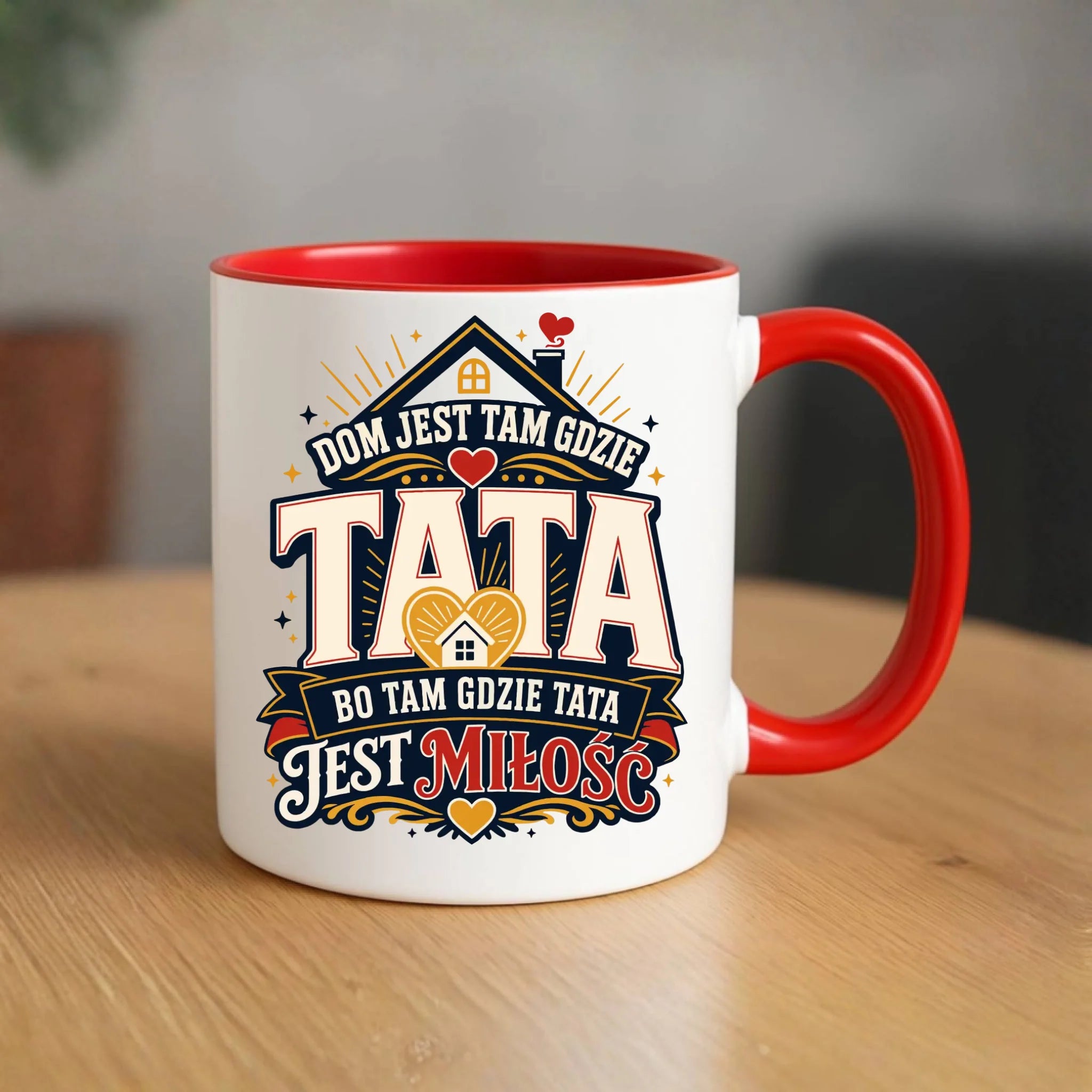 Kubek dla taty - Dom jest tam gdzie tata DT37 - StoryCups.pl
