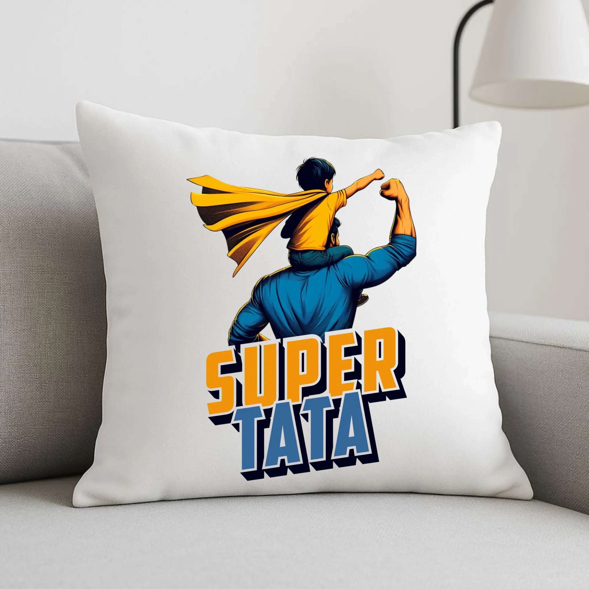 Poduszka dla taty - Super Tata z synem DT38 - StoryCups.pl