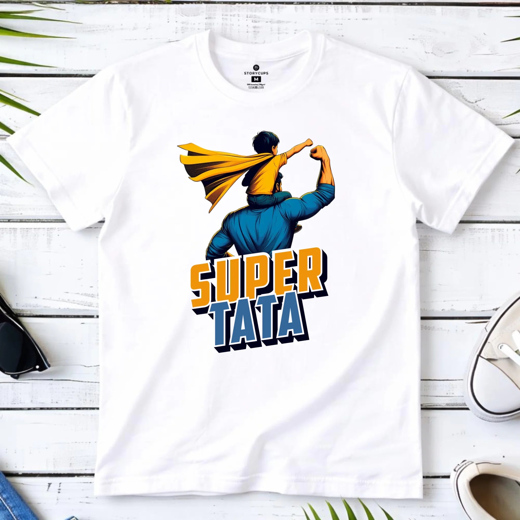 Koszulka dla taty - Super Tata z synem DT38 - StoryCups.pl