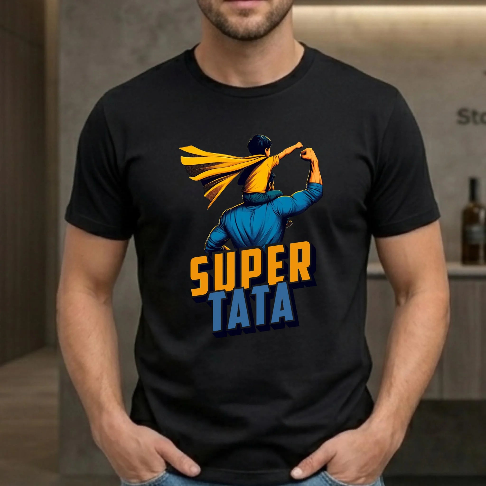 Koszulka dla taty - Super Tata z synem DT38 - StoryCups.pl