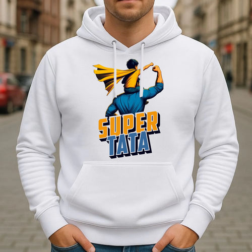 Bluza z kapturem dla taty - Super Tata z synem DT38 - StoryCups.pl