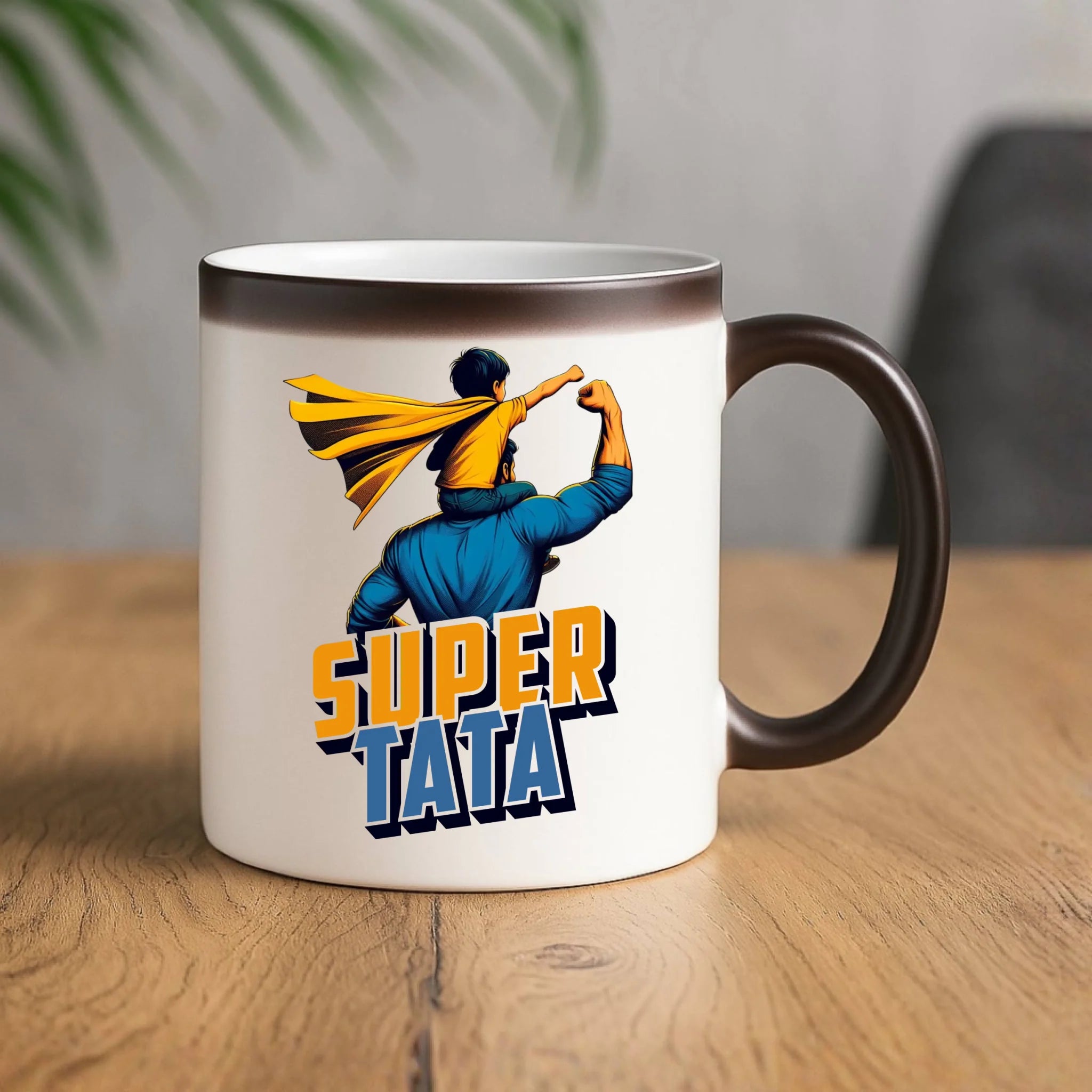 Kubek magiczny dla taty - Super Tata z synem DT38 - StoryCups.pl