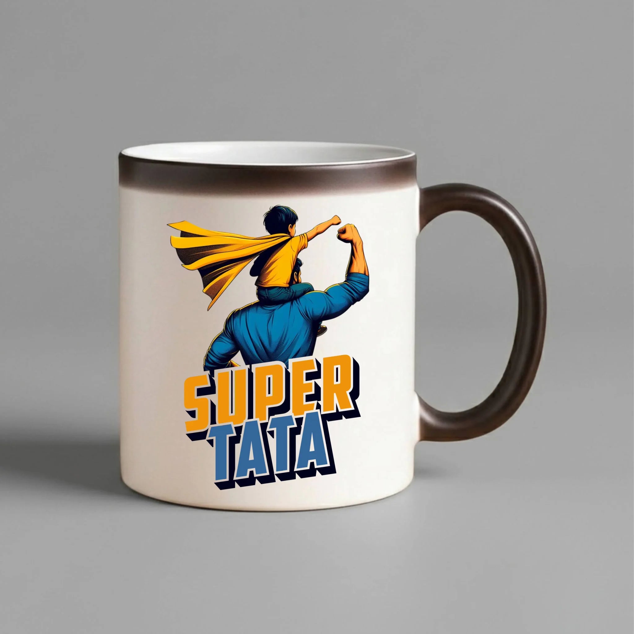 Kubek magiczny dla taty - Super Tata z synem DT38 - StoryCups.pl
