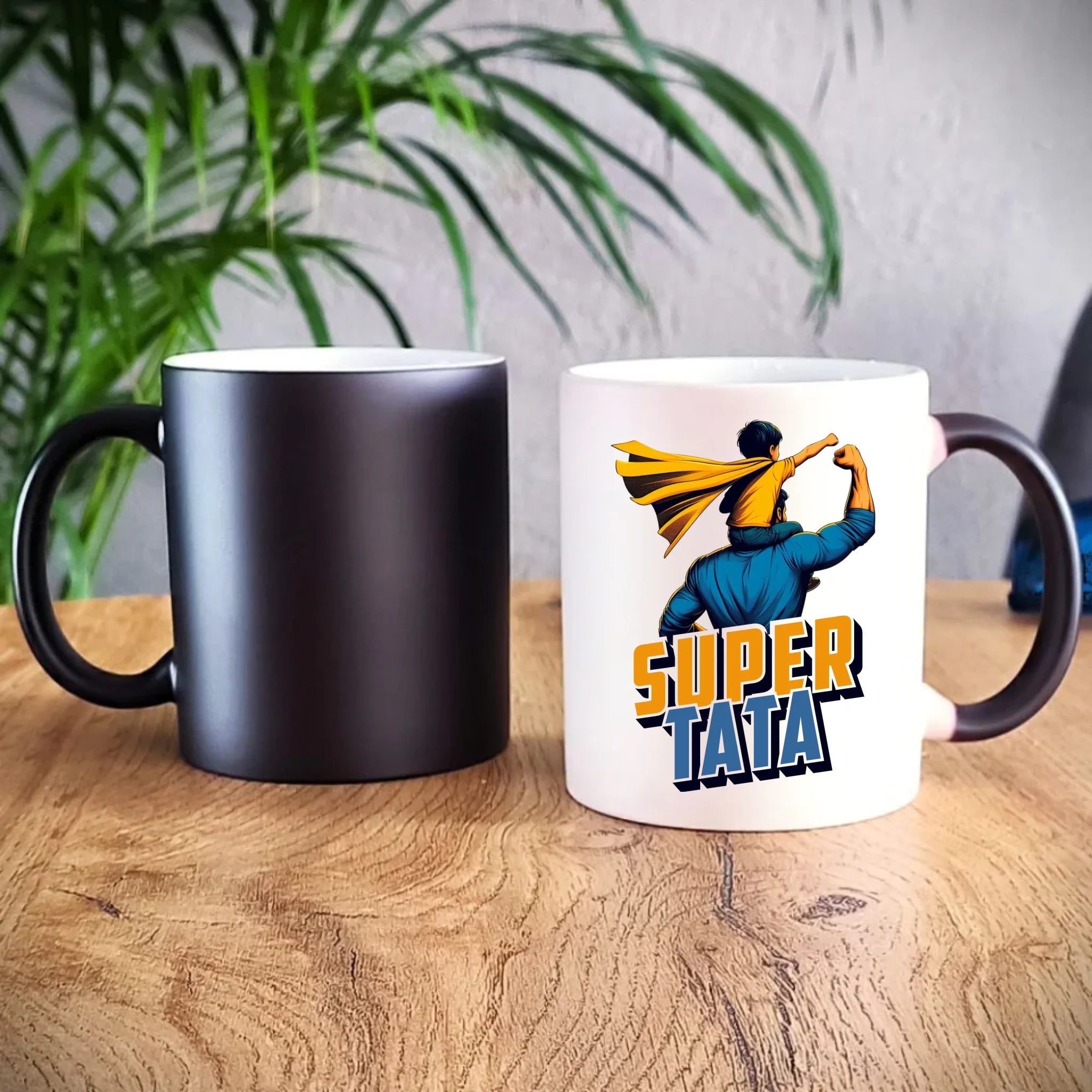 Kubek magiczny dla taty - Super Tata z synem DT38 - StoryCups.pl