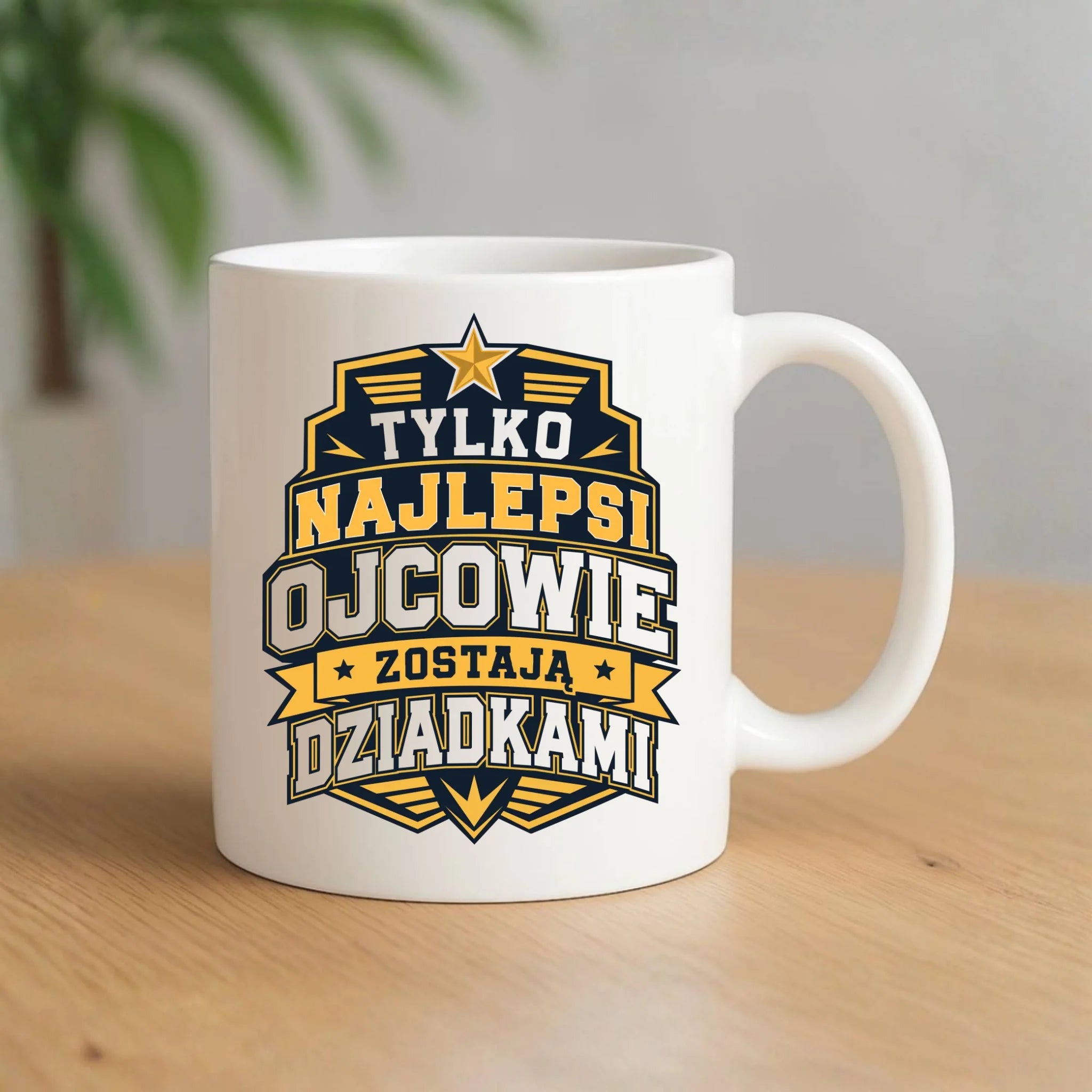 Kubek dla taty przyszłego dziadka - Tylko najlepsi ojcowie zostają dziadkami DT39 - StoryCups.pl
