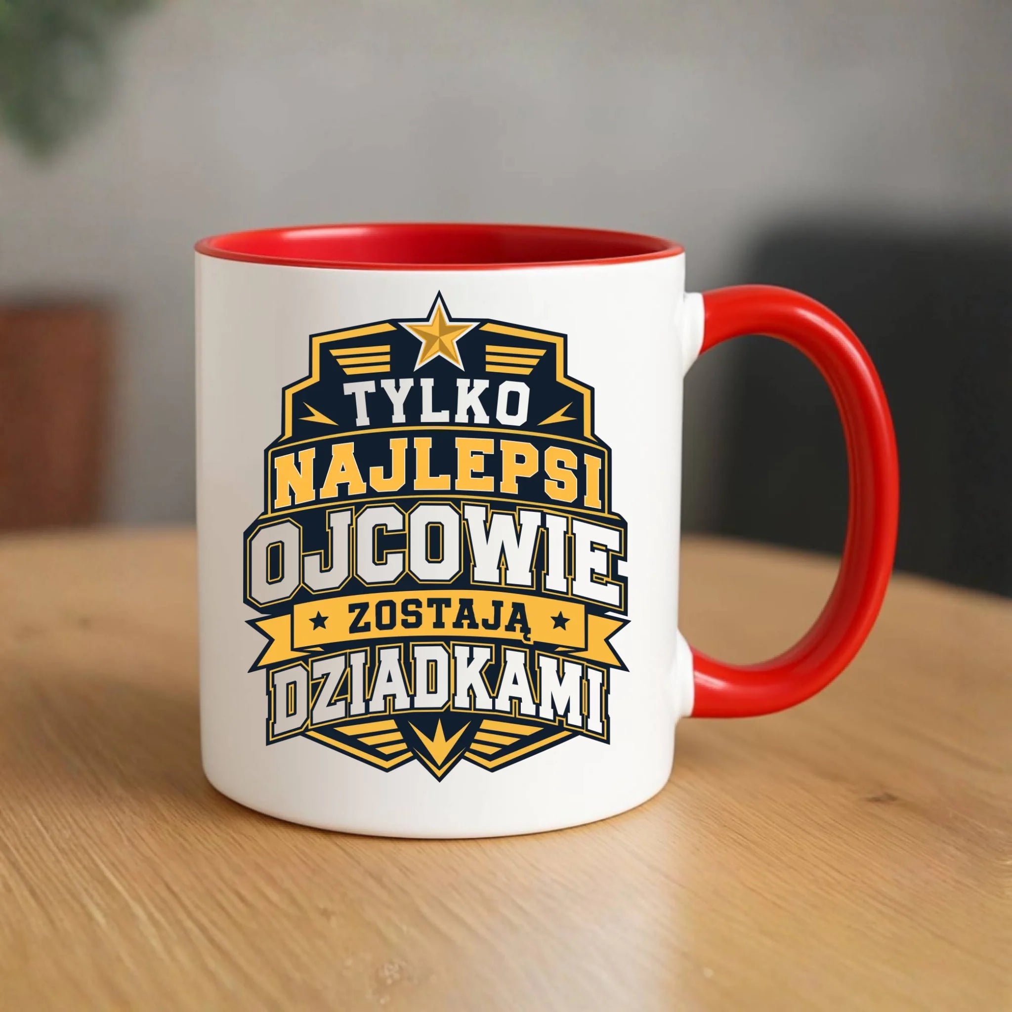 Kubek dla taty przyszłego dziadka - Tylko najlepsi ojcowie zostają dziadkami DT39 - StoryCups.pl