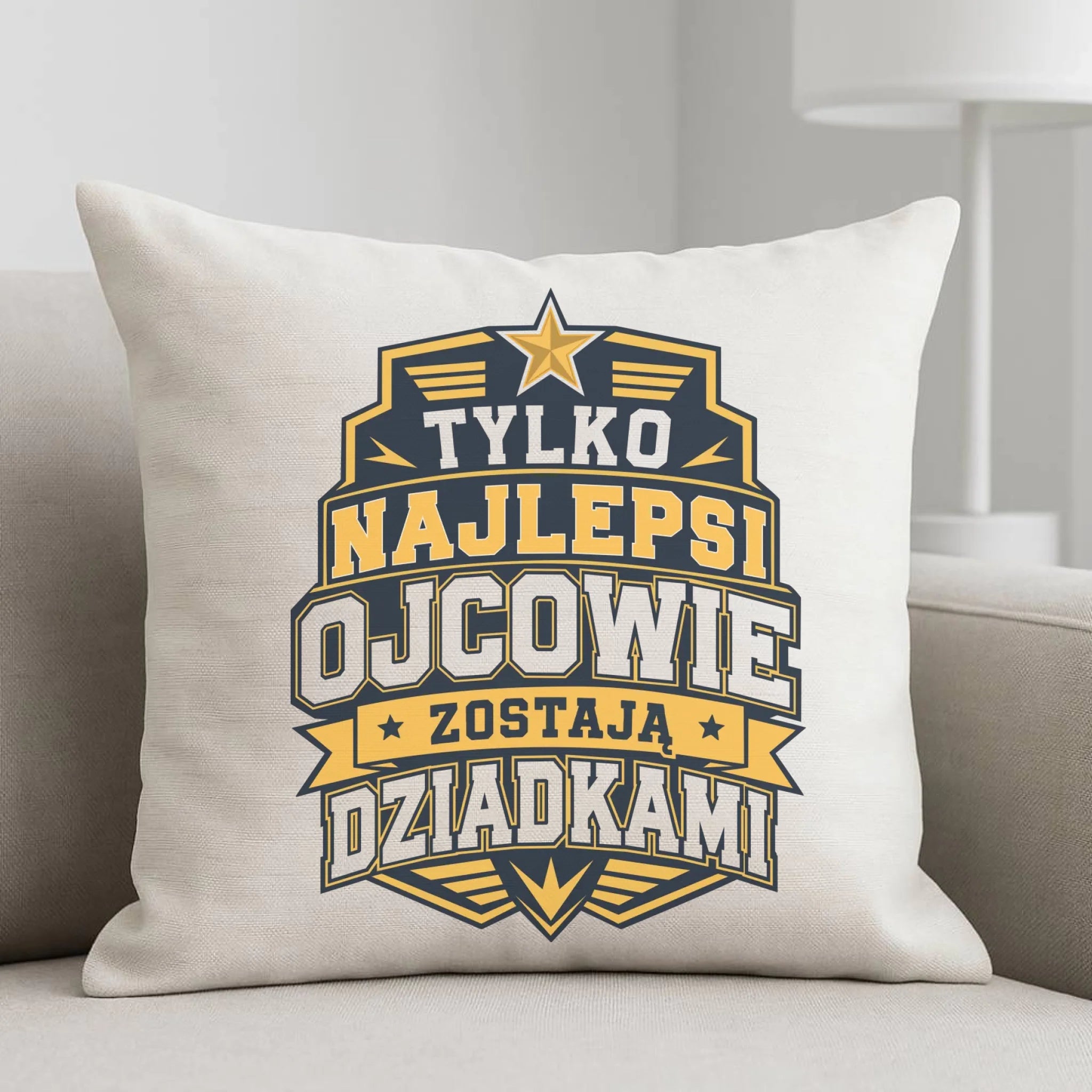 Poduszka dla taty przyszłego dziadka - Tylko najlepsi ojcowie zostają dziadkami DT39 - StoryCups.pl