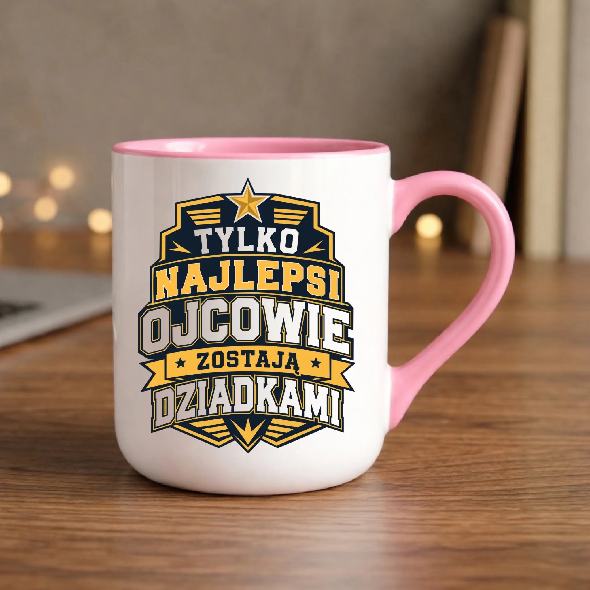 Kubek elegant dla taty przyszłego dziadka - Tylko najlepsi ojcowie zostają dziadkami DT39 - StoryCups.pl