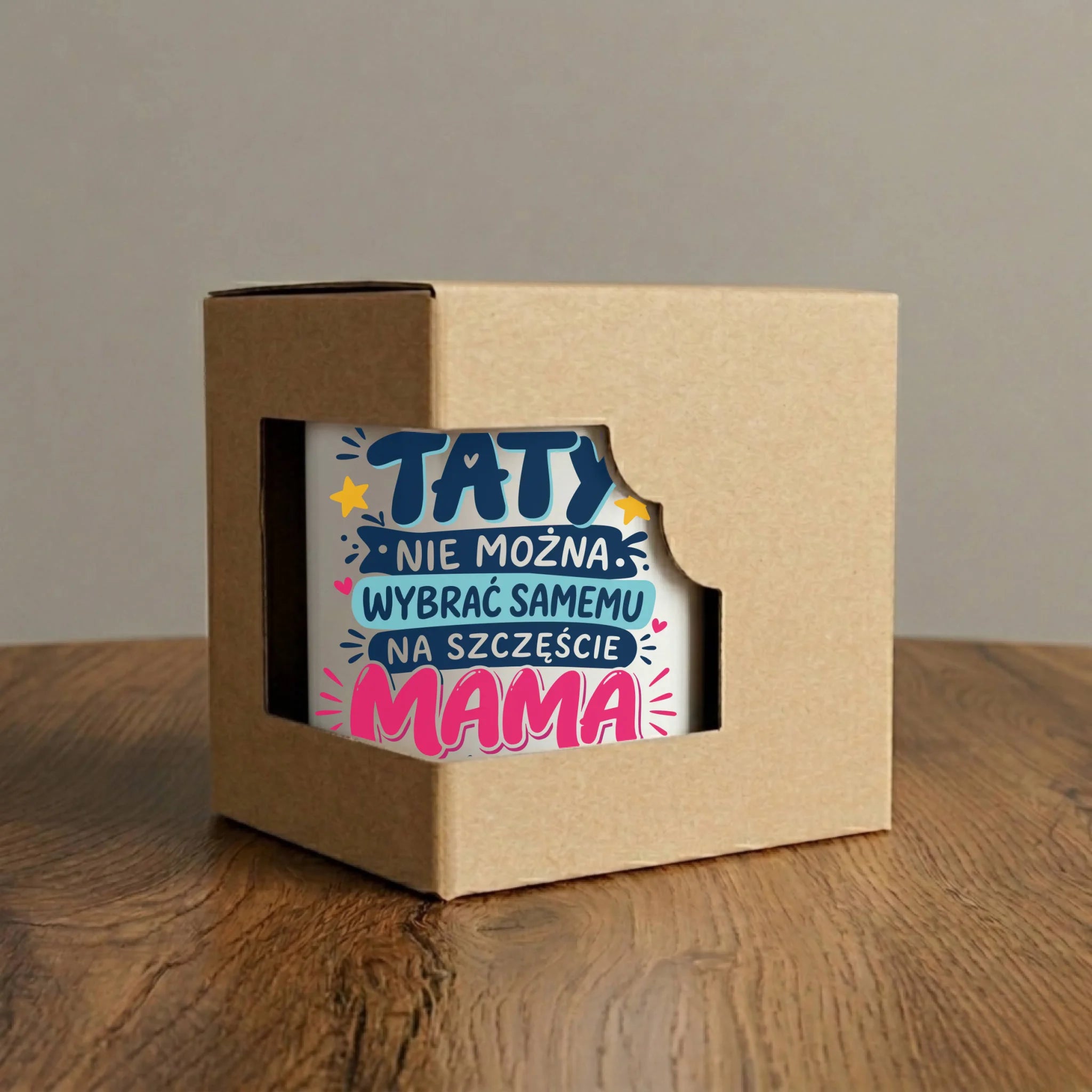 Kubek magiczny dla taty - Taty nie można wybrać samemu na szczęście mama do dobry gust DT40 - StoryCups.pl