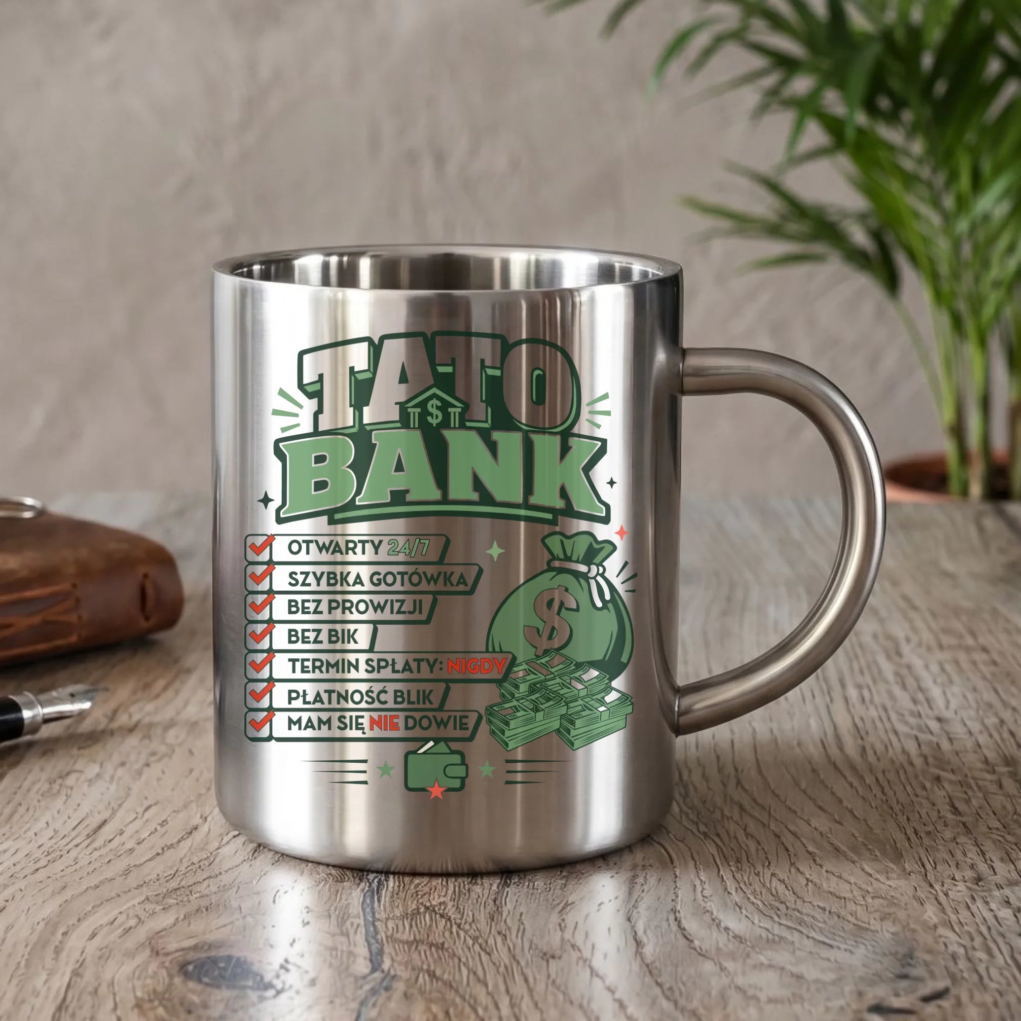 Kubek turystyczny dla taty - Tato Bank DT41 - StoryCups.pl