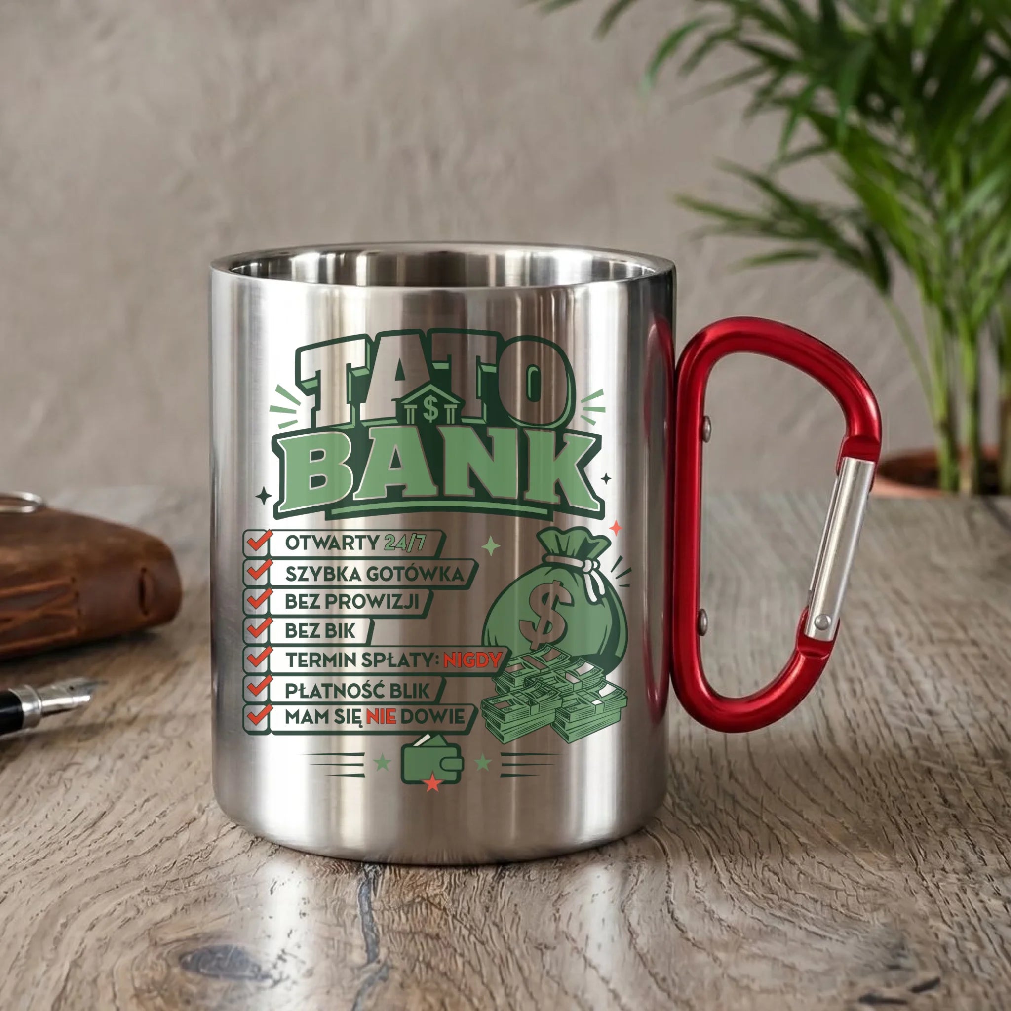 Kubek turystyczny dla taty - Tato Bank DT41 - StoryCups.pl