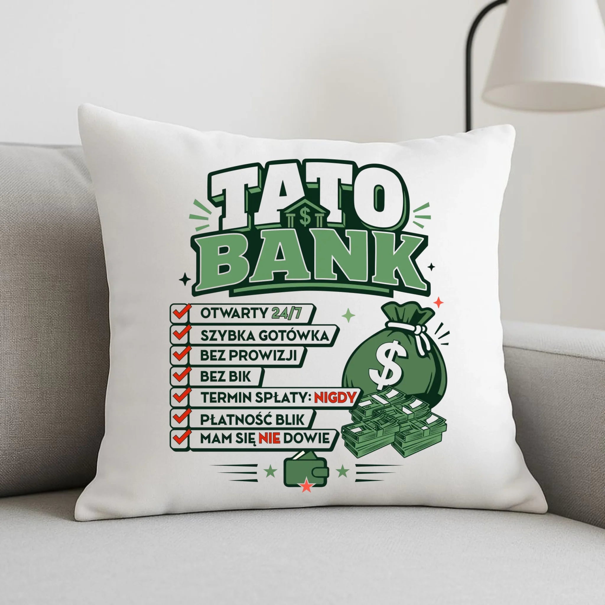 Poduszka dla taty - Tato Bank DT41 - StoryCups.pl
