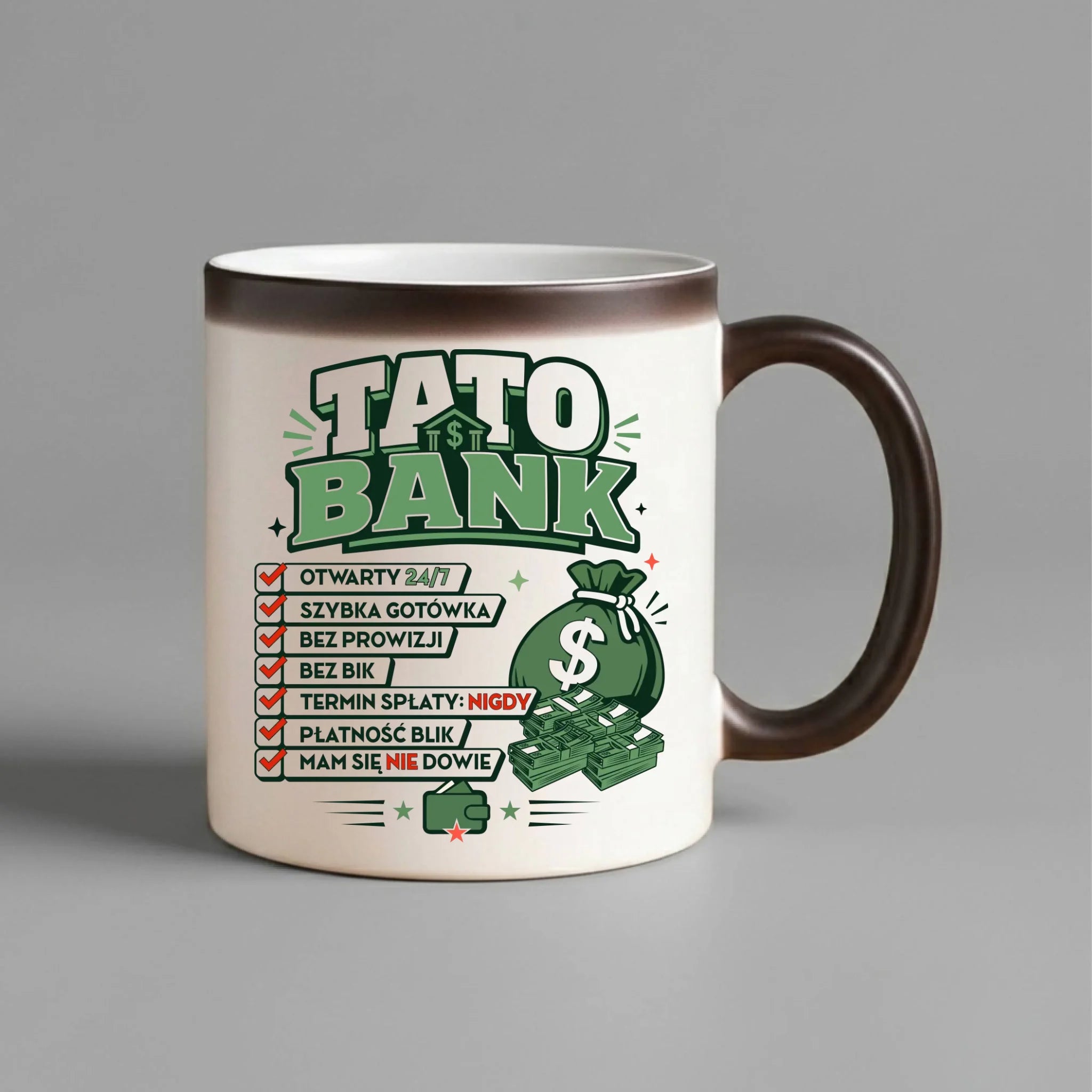 Kubek magiczny dla taty - Tato Bank DT41 - StoryCups.pl