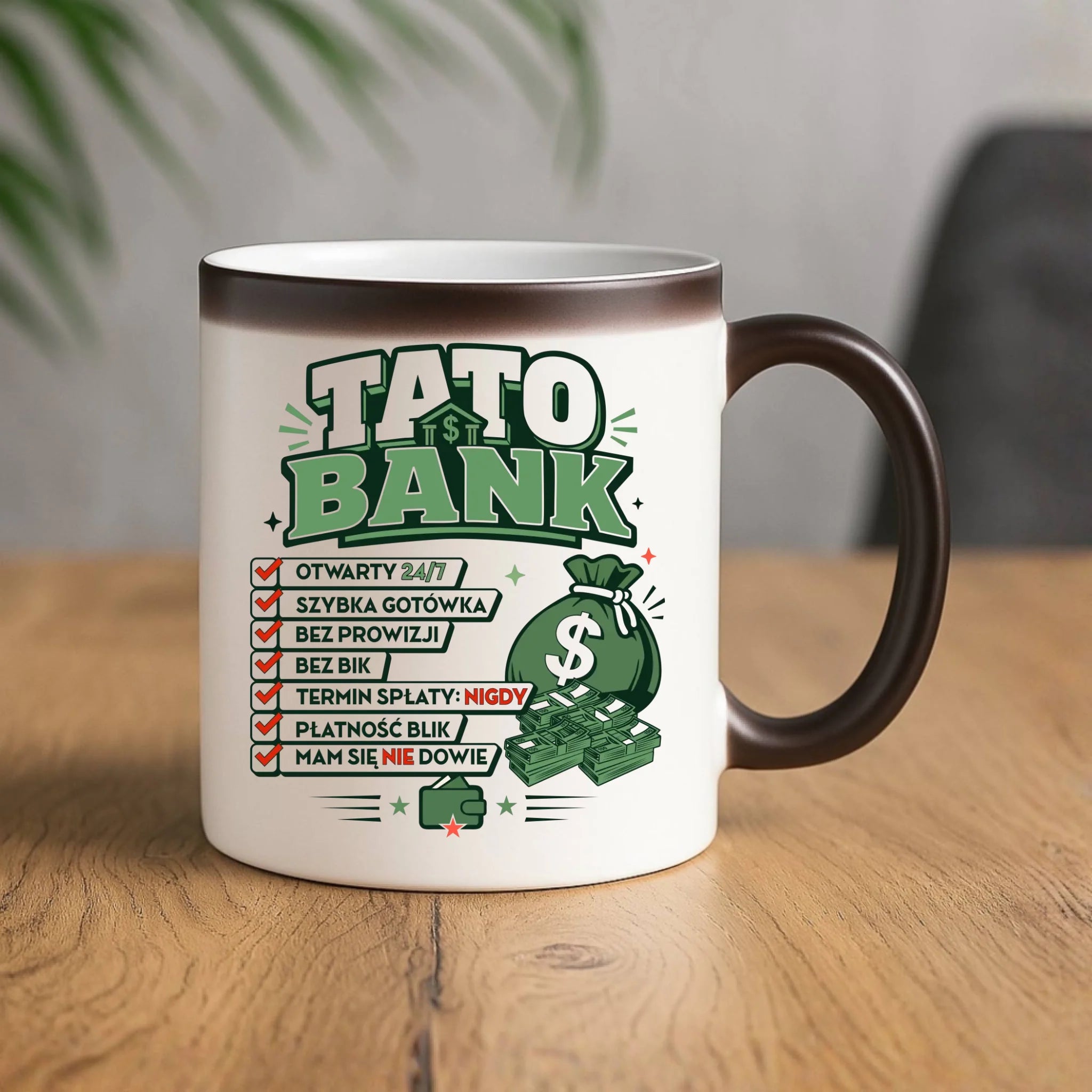 Kubek magiczny dla taty - Tato Bank DT41 - StoryCups.pl