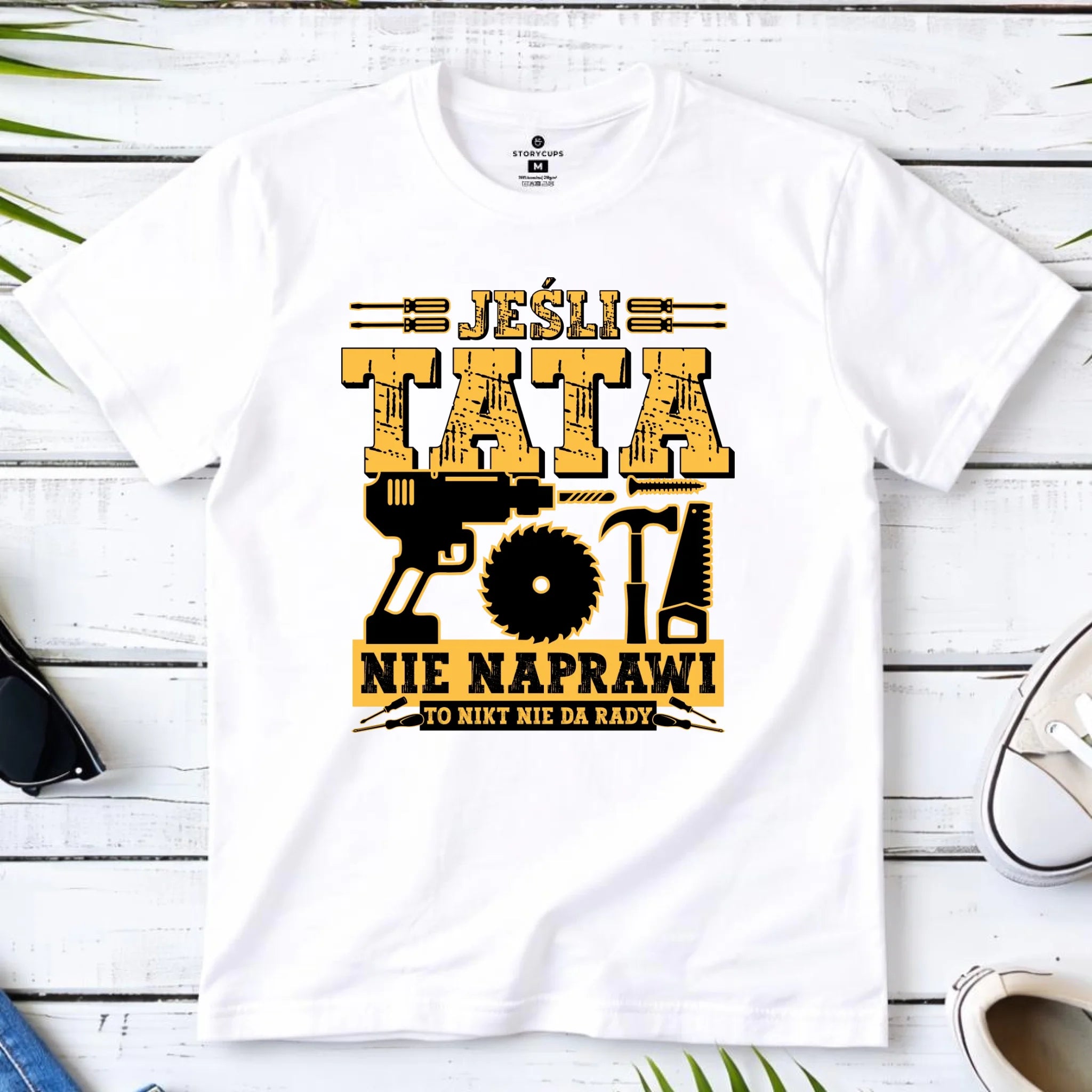 Koszulka dla taty - Jeśli tata nie naprawi to nikt nie da rady DT43 - StoryCups.pl
