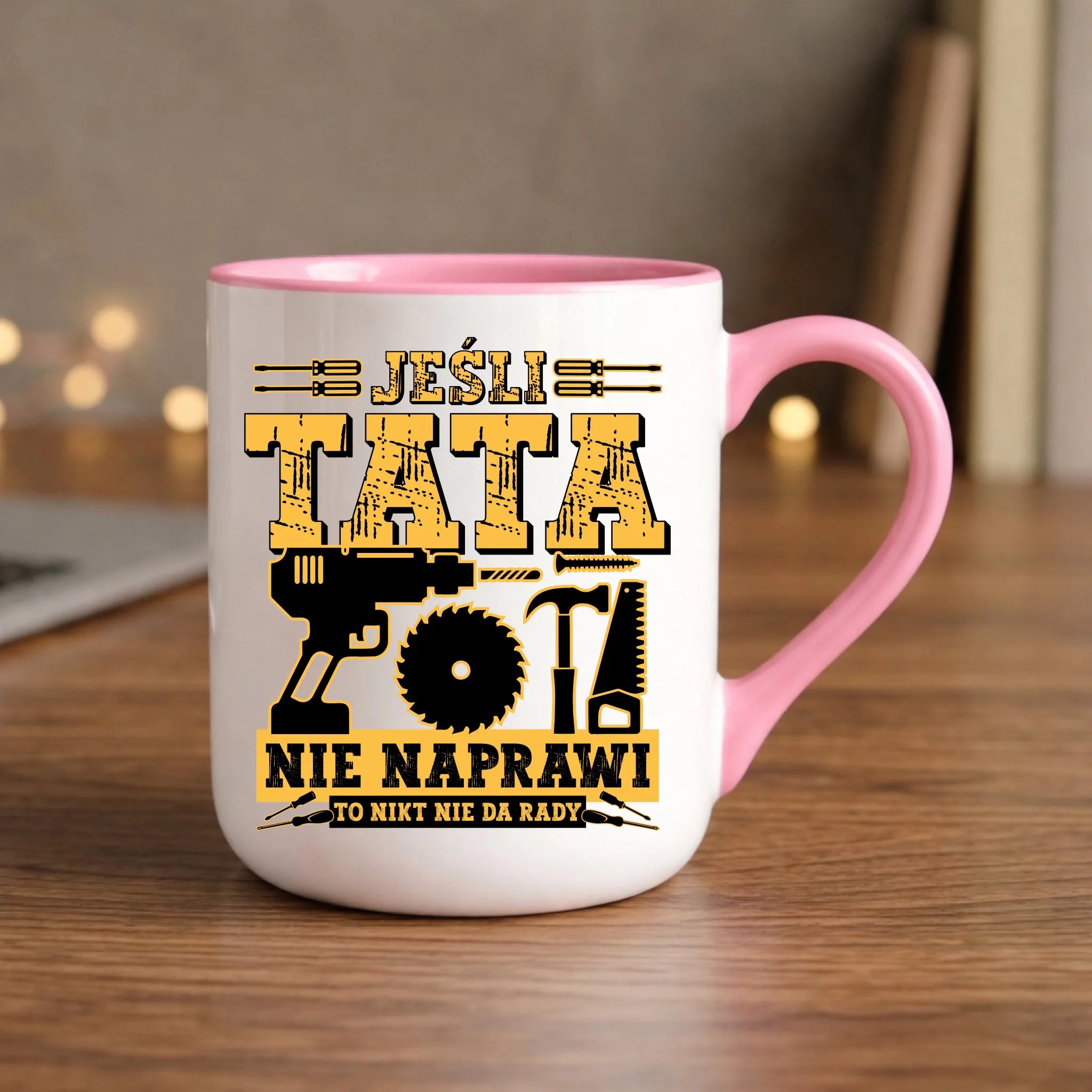 Kubek elegant dla taty - Jeśli tata nie naprawi to nikt nie da rady DT43 - StoryCups.pl