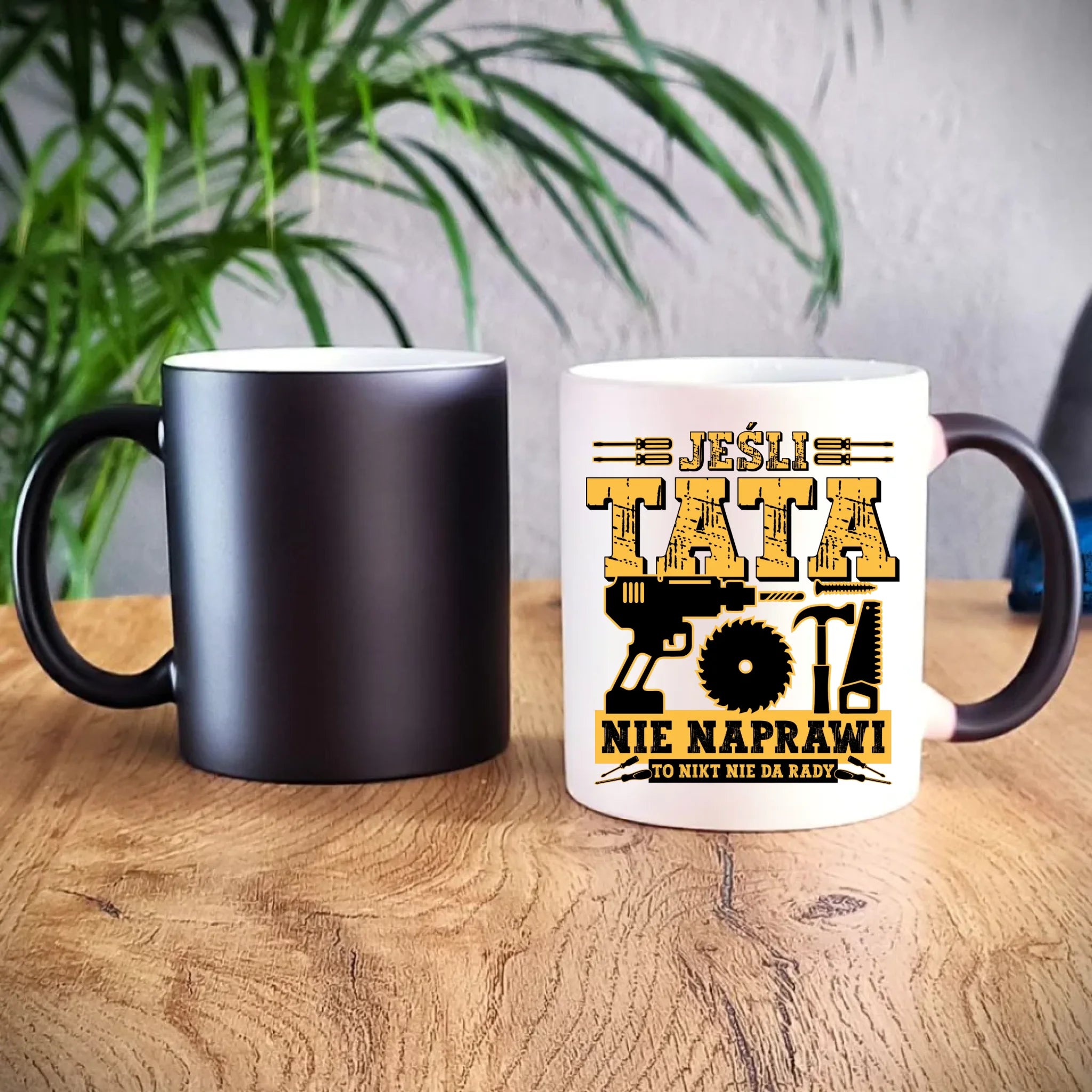 Kubek magiczny dla taty - Jeśli tata nie naprawi to nikt nie da rady DT43 - StoryCups.pl