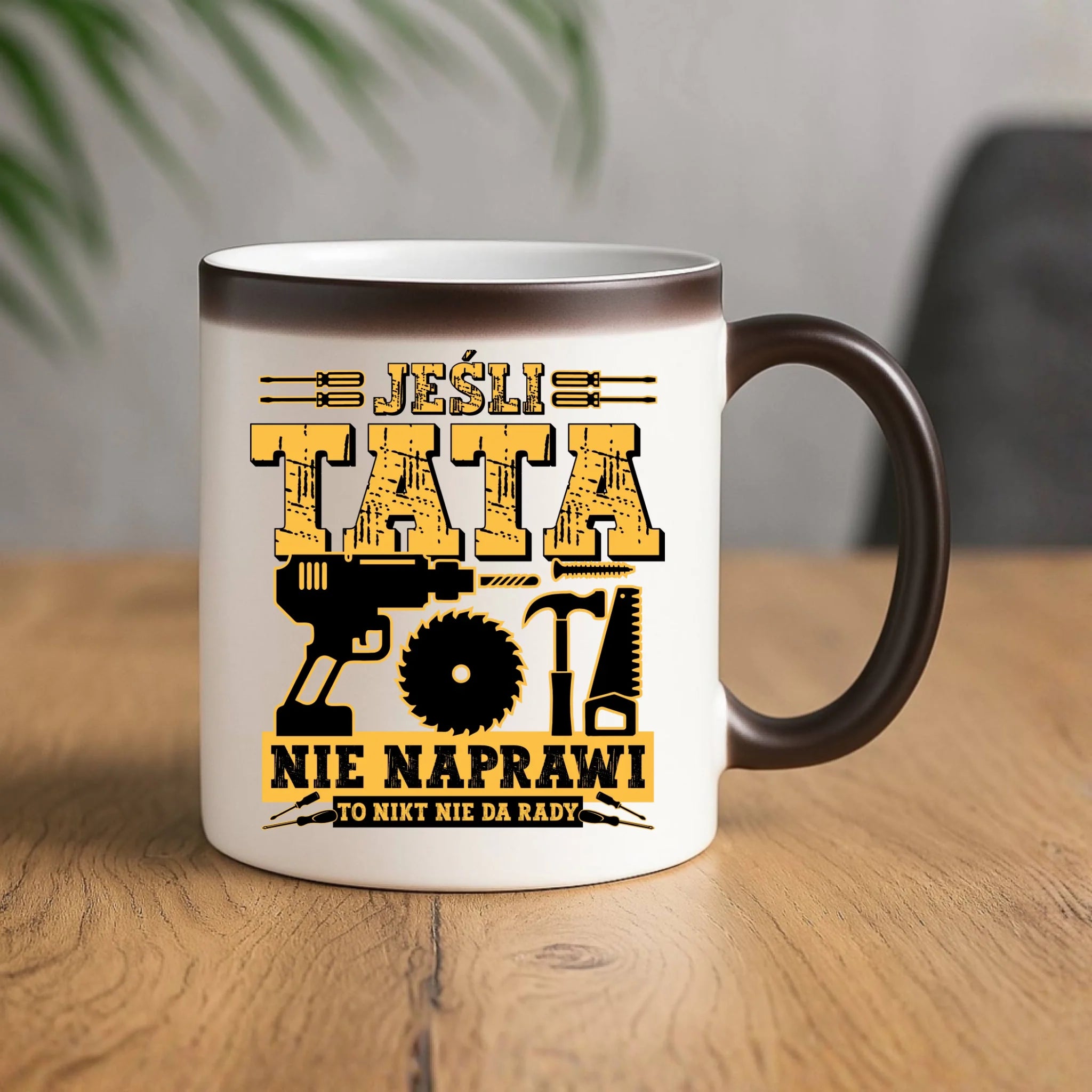 Kubek magiczny dla taty - Jeśli tata nie naprawi to nikt nie da rady DT43 - StoryCups.pl