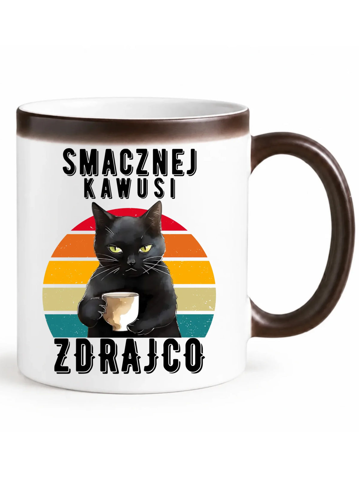 Kubek magiczny na odejście z pracy - Smacznej kawusi zdrajco OP03