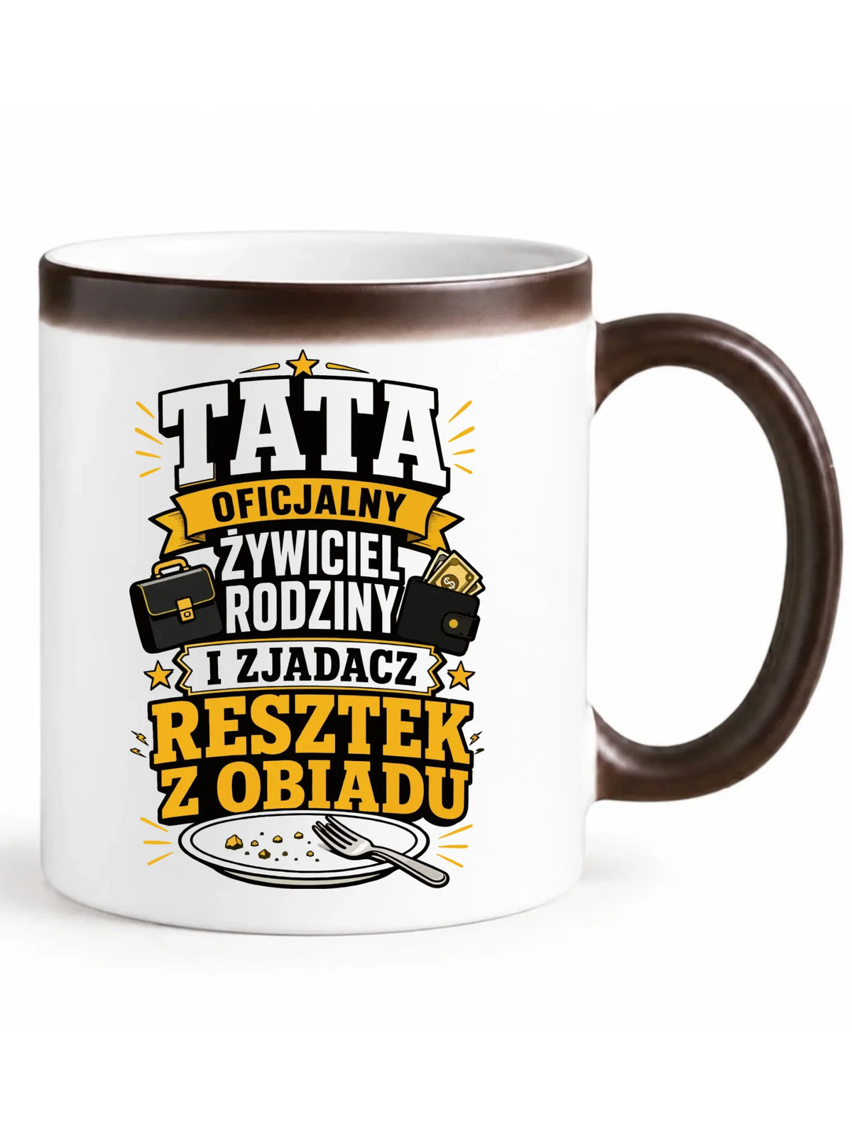 Kubek magiczny dla taty - Tata oficjalny żywiciel rodziny DT34