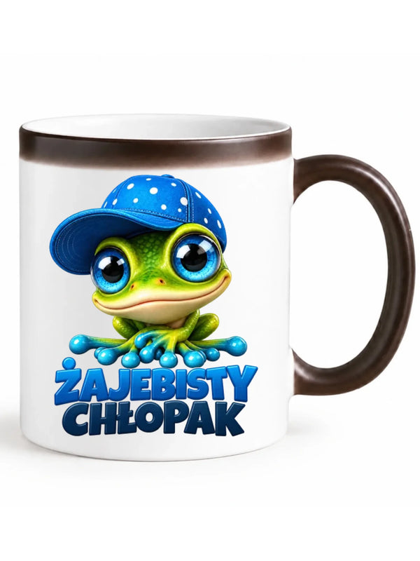 Kubek magiczny - Żajebisty Chłopak - personalizowany DCH01